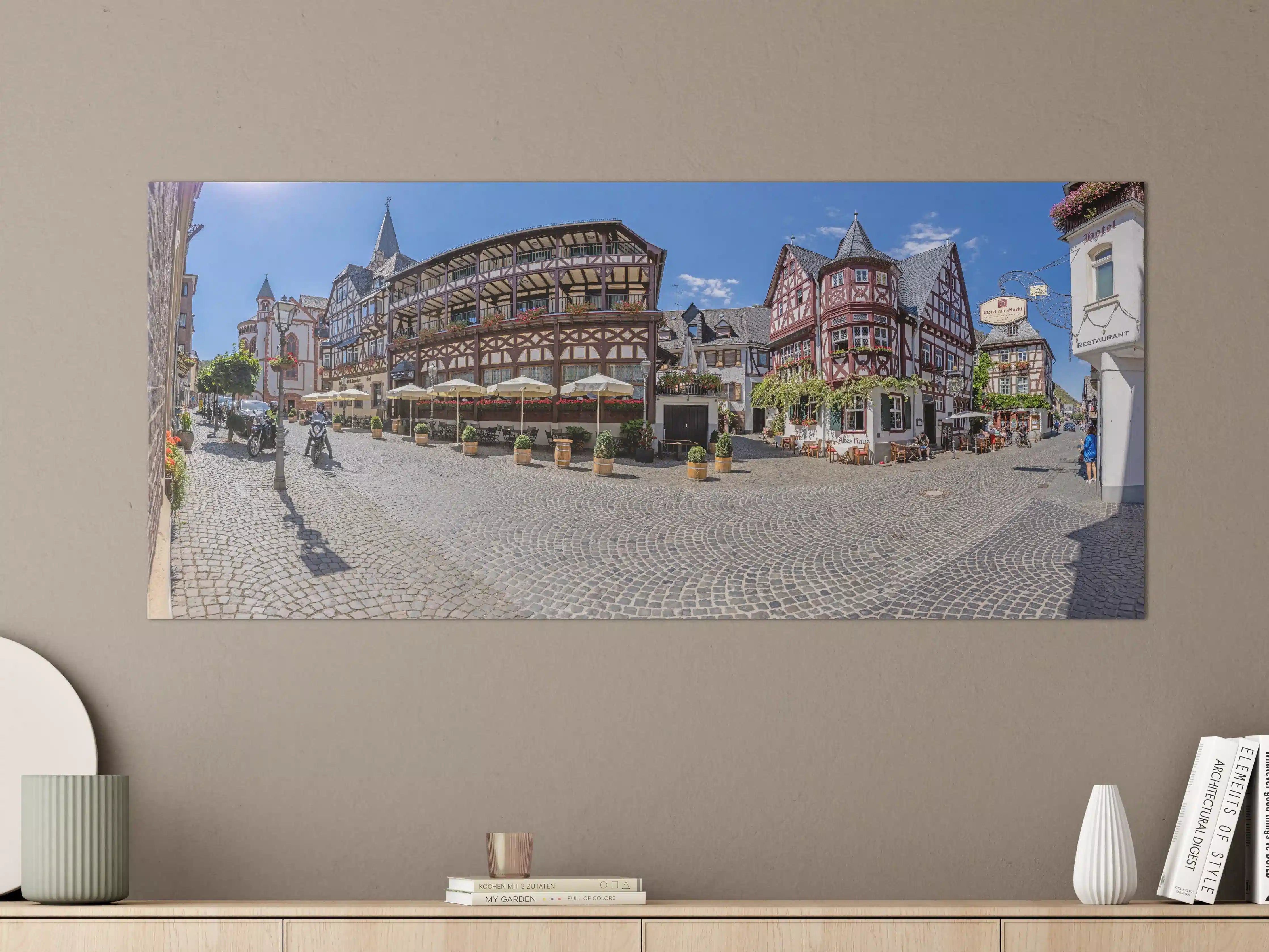 Große Wandbilder - Panoramablick über Bacharach