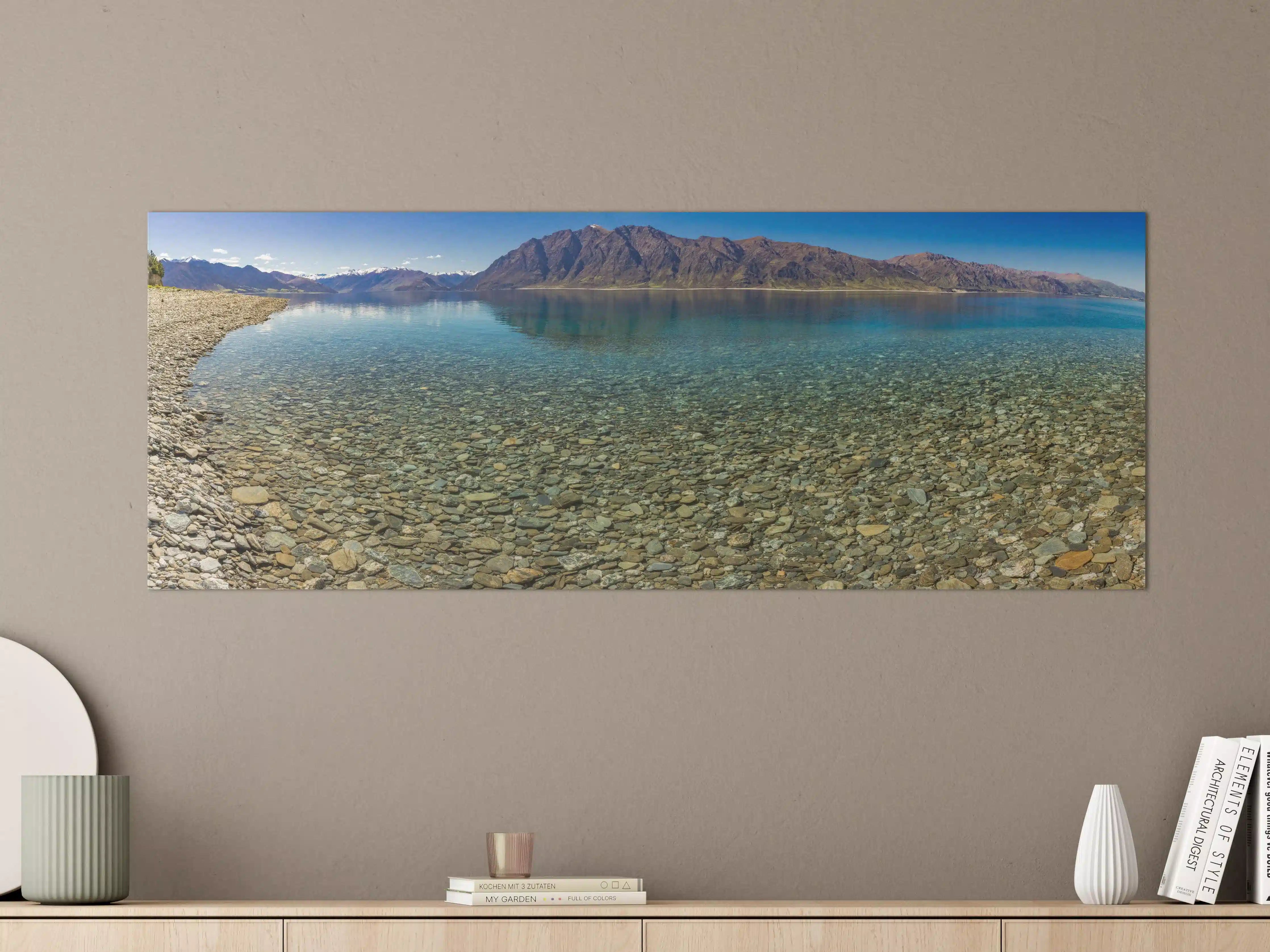 Große Wandbilder - Panoramafotos vom Hawea-See