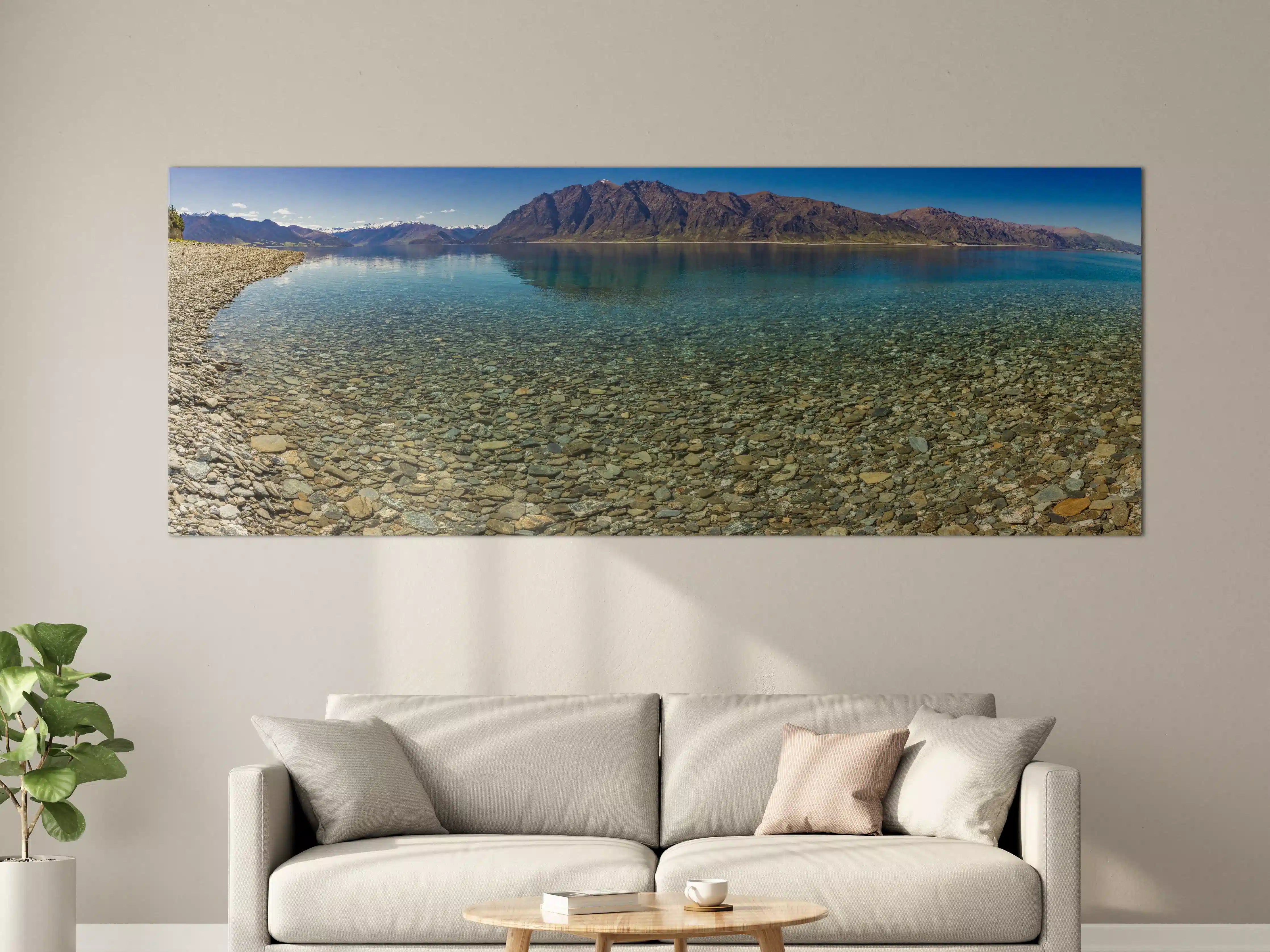 Große Wandbilder - Panoramafotos vom Hawea-See