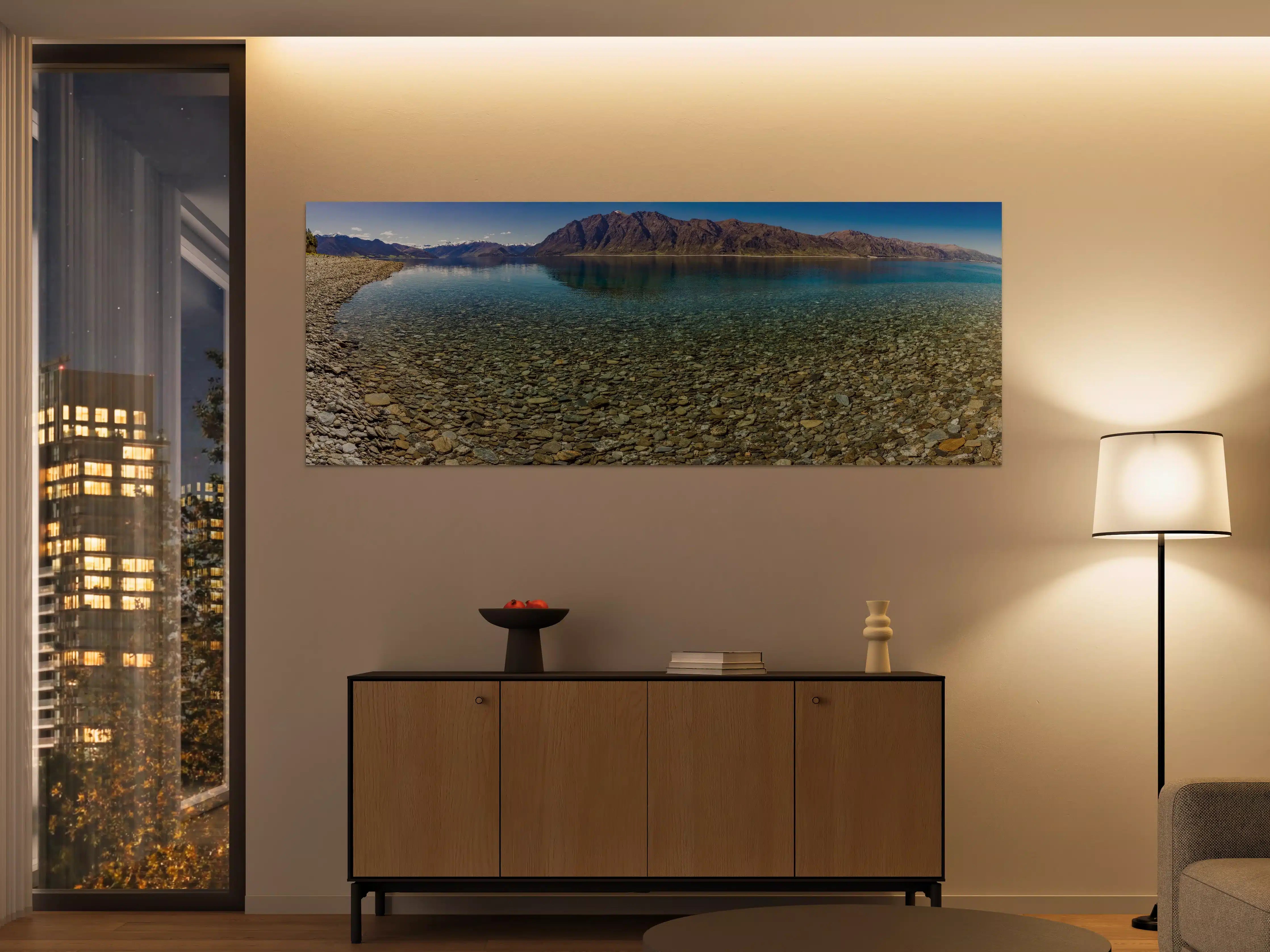 Große Wandbilder - Panoramafotos vom Hawea-See