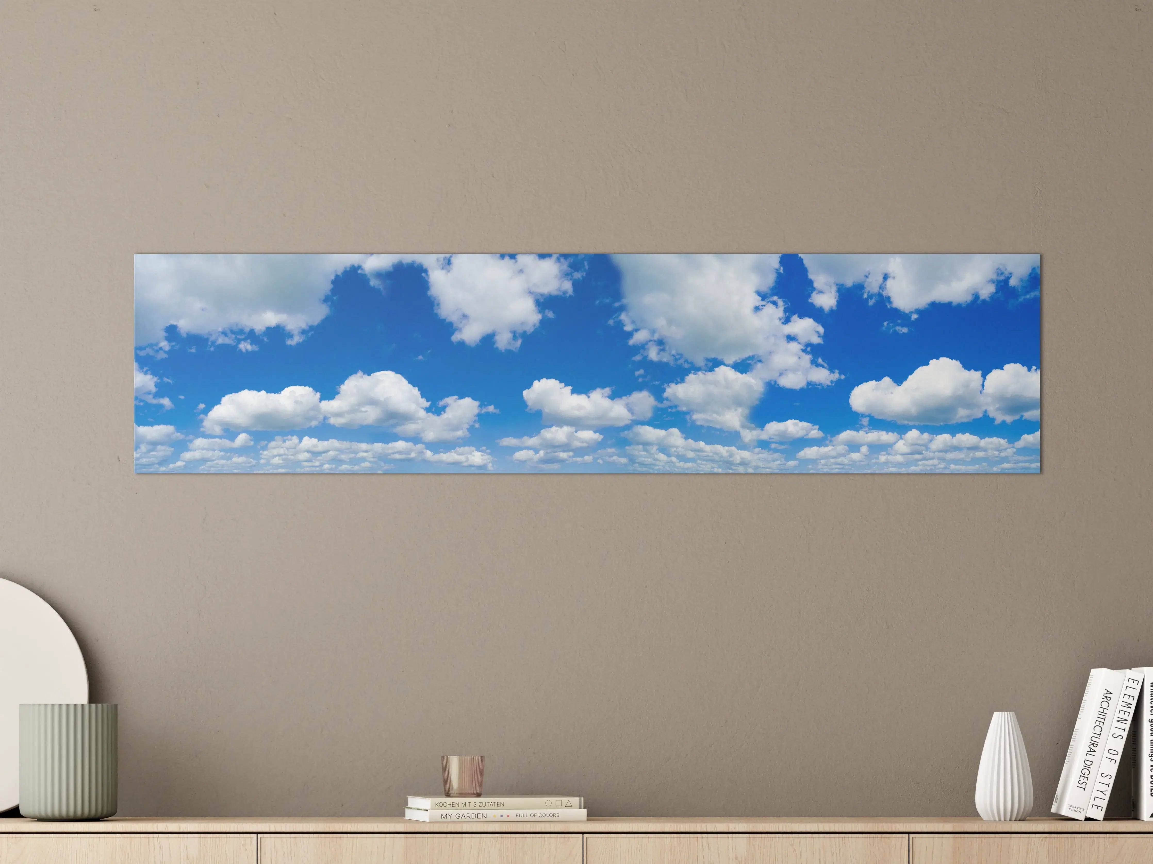 Große Wandbilder - Panoramischer Himmel mit Wolken