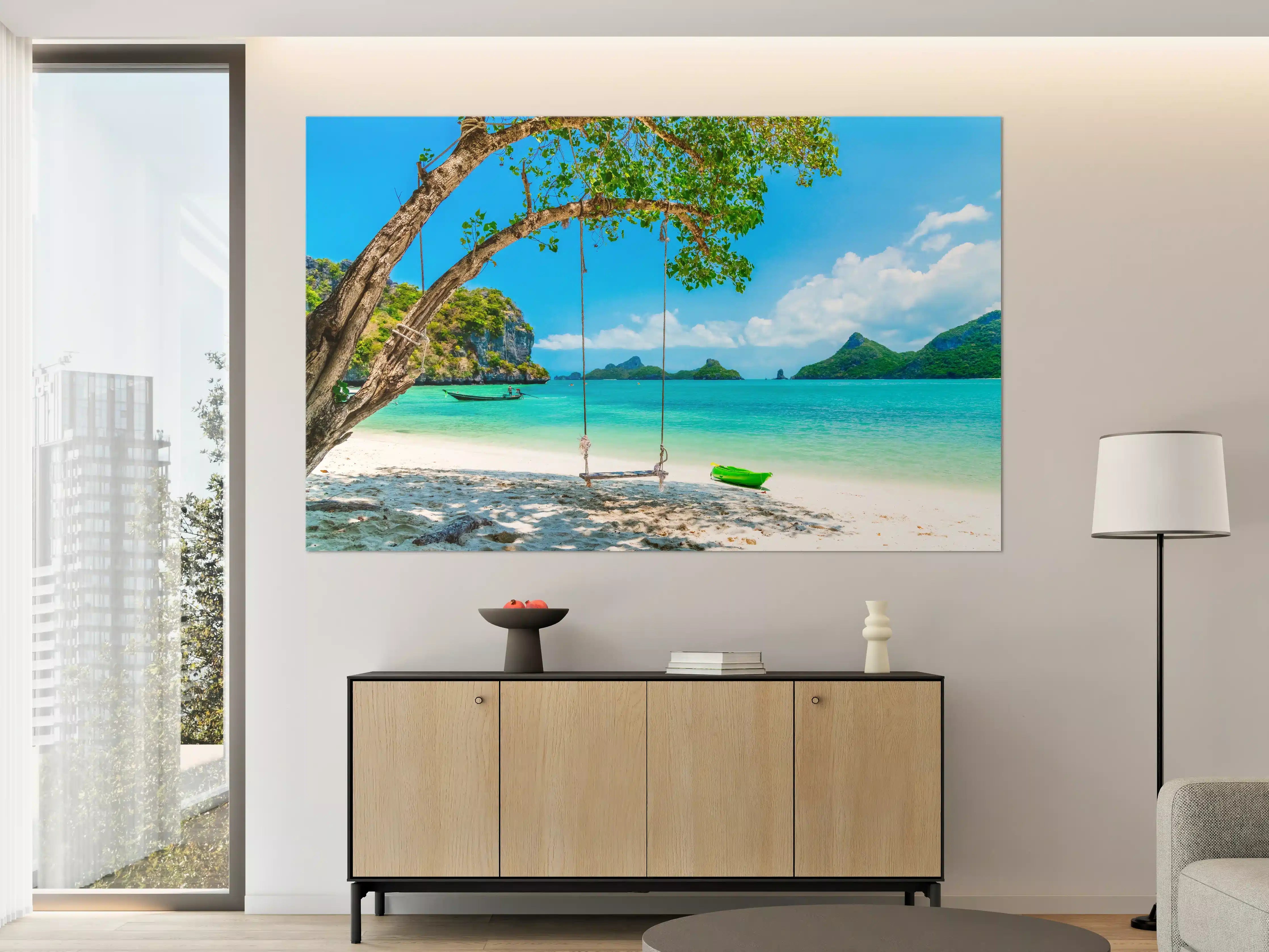 Große Wandbilder - Paradiesischer Strand in Thailand