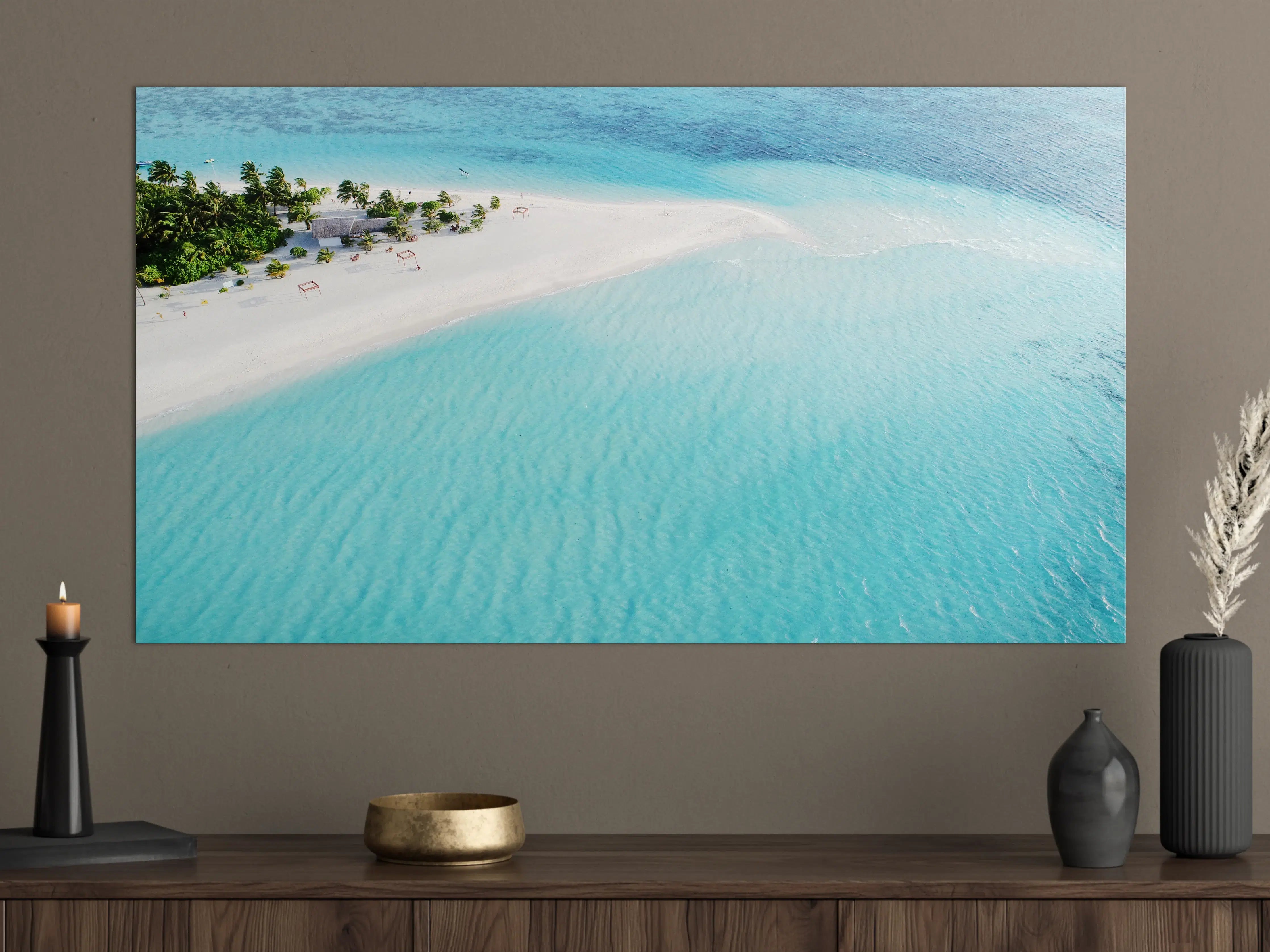 Große Wandbilder - Paradiesischer Strand in den Malediven