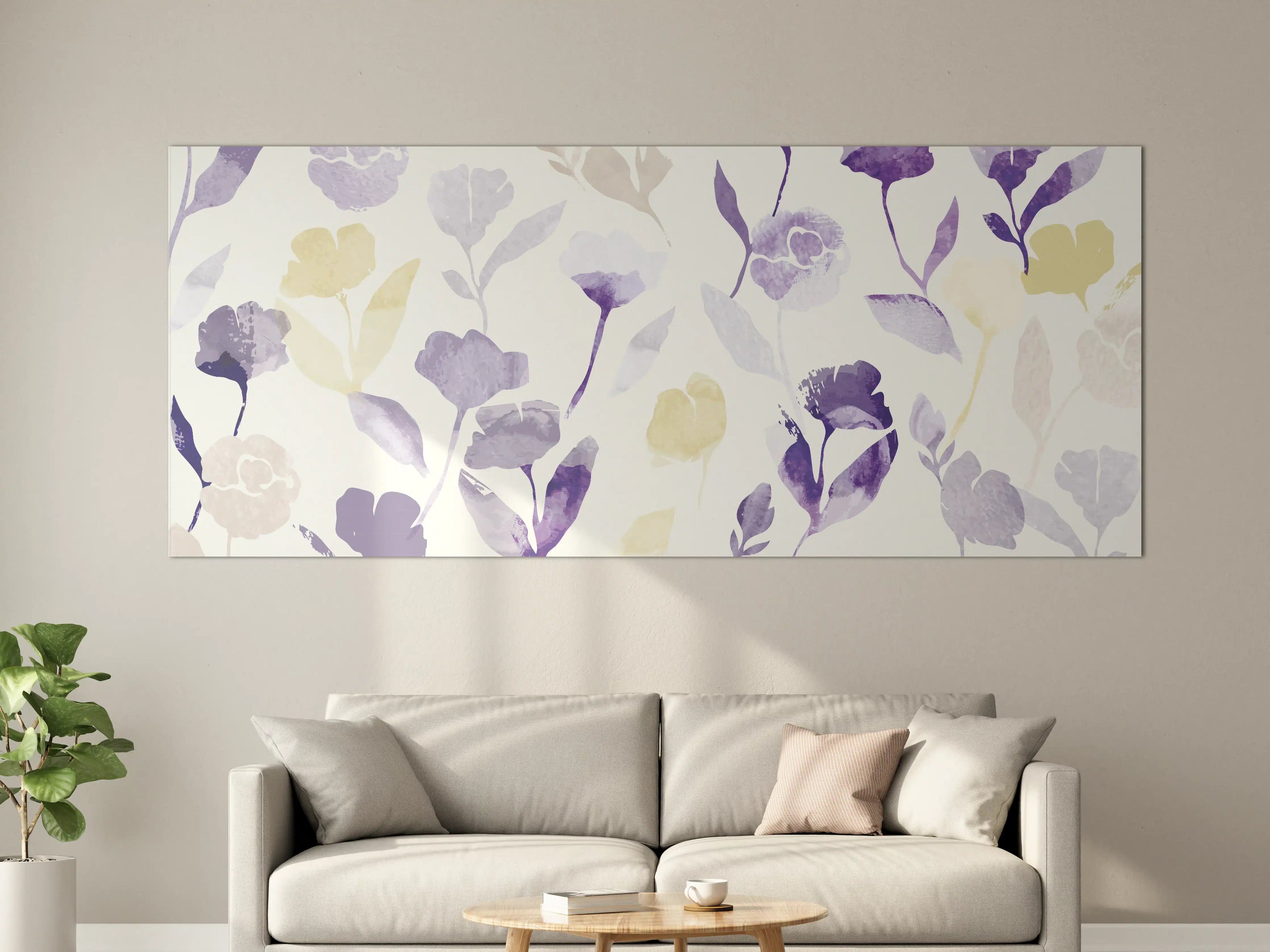 Große Wandbilder - Pastell Blumen Aquarell Design