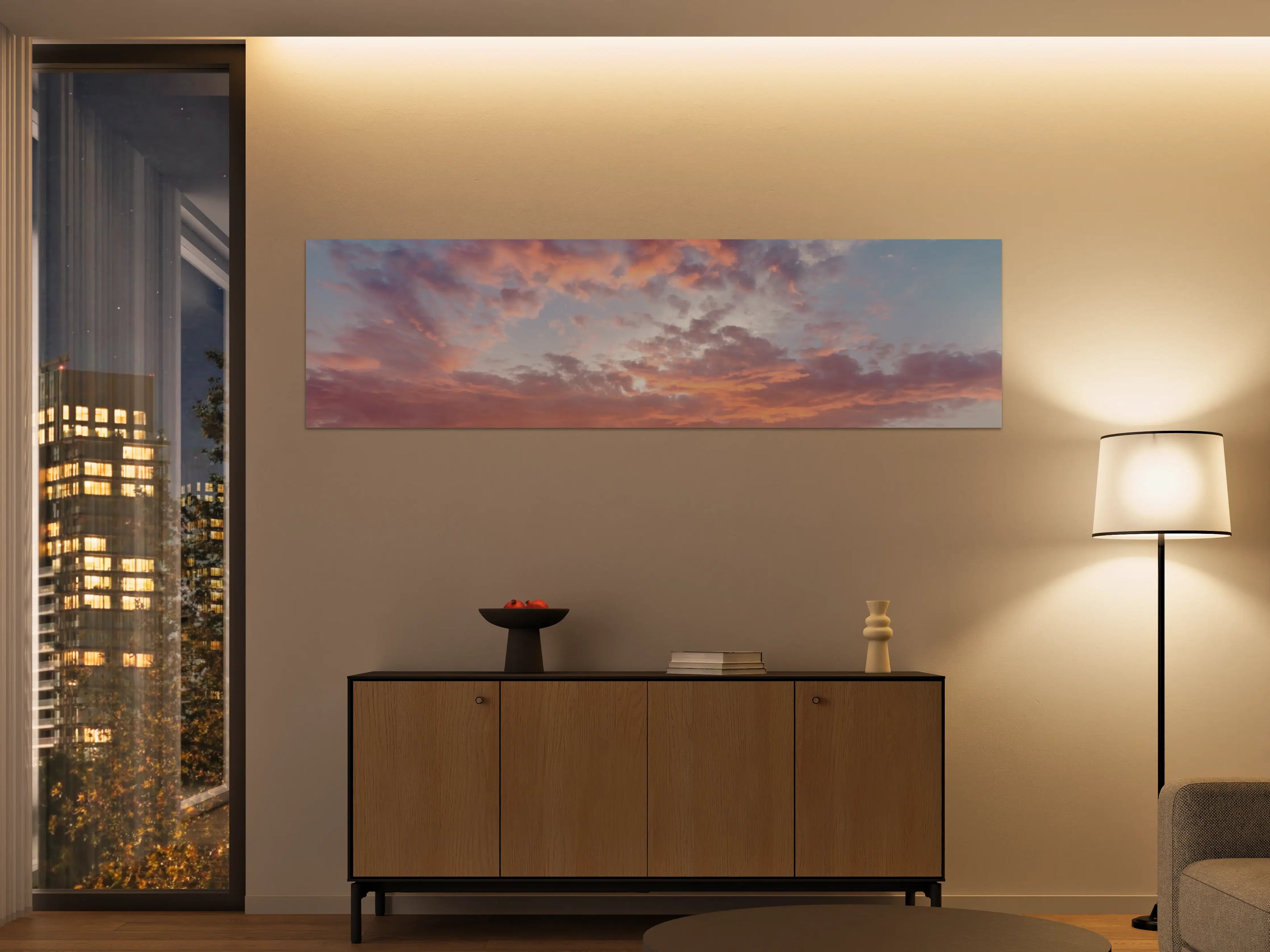 Große Wandbilder - Pastell-Sonnenuntergangs-Himmel