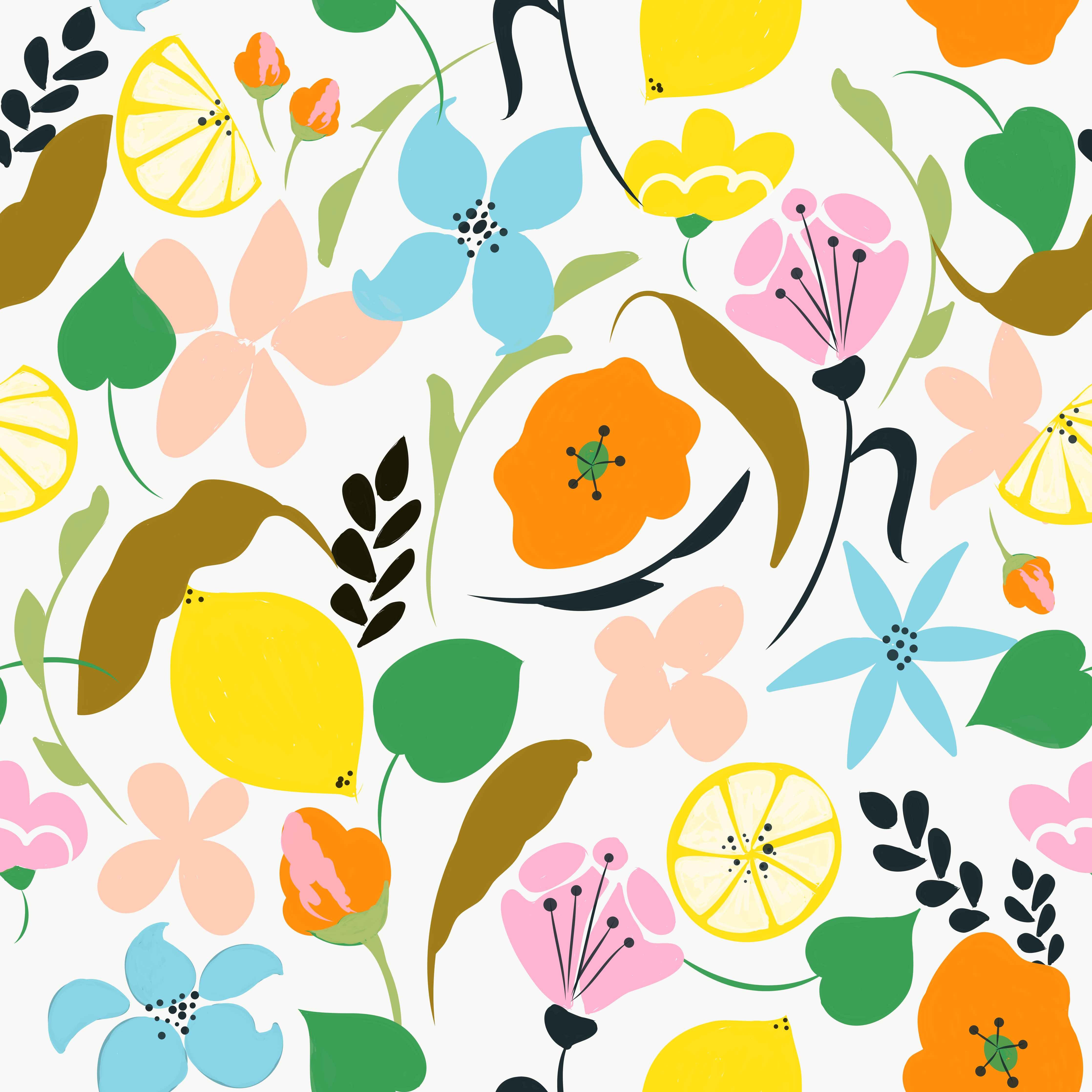 Große Wandbilder-Pastellblumen mit Grauton-Details