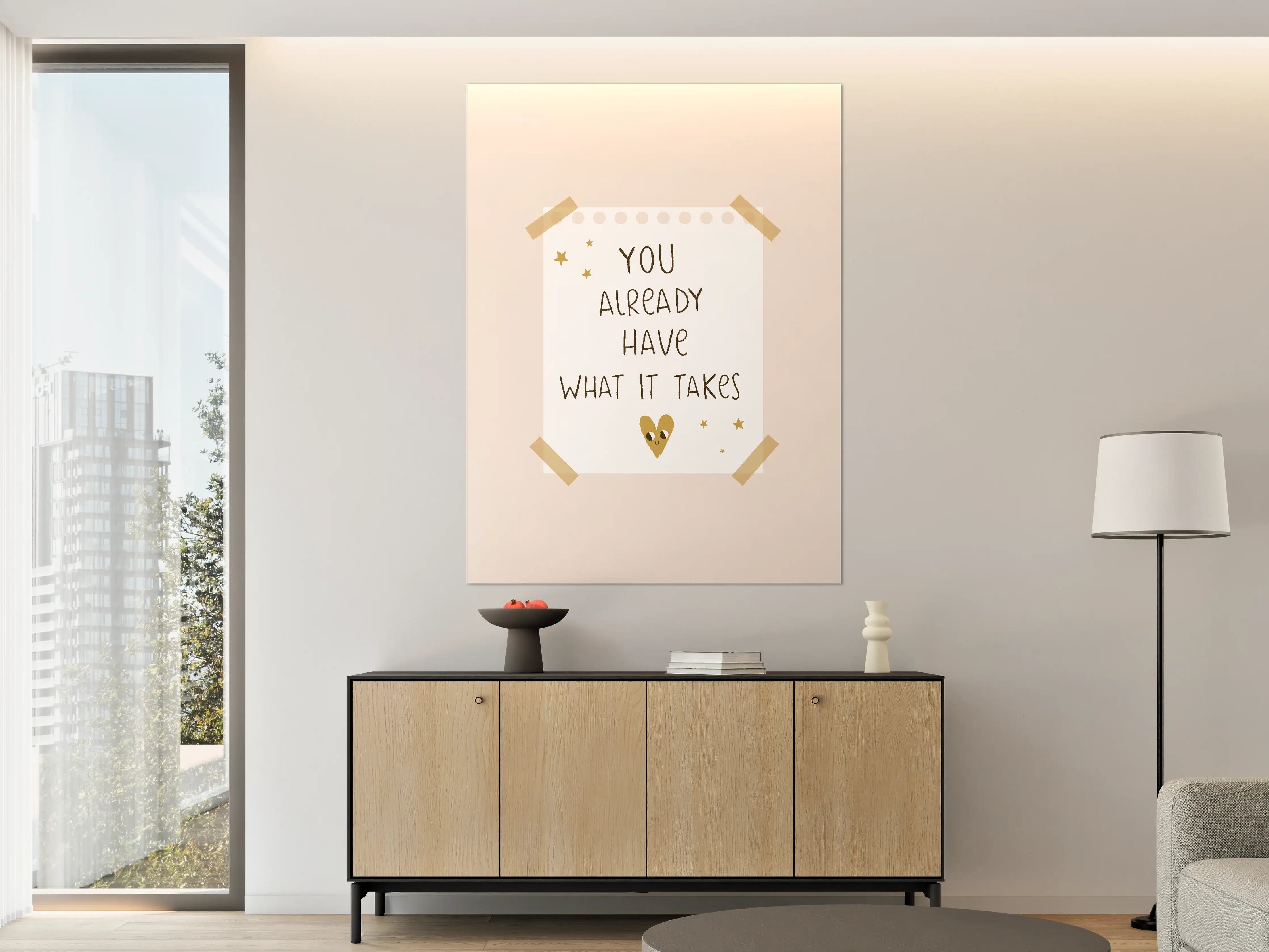 Große Wandbilder - Pastellfarbene Motivationsgrafik