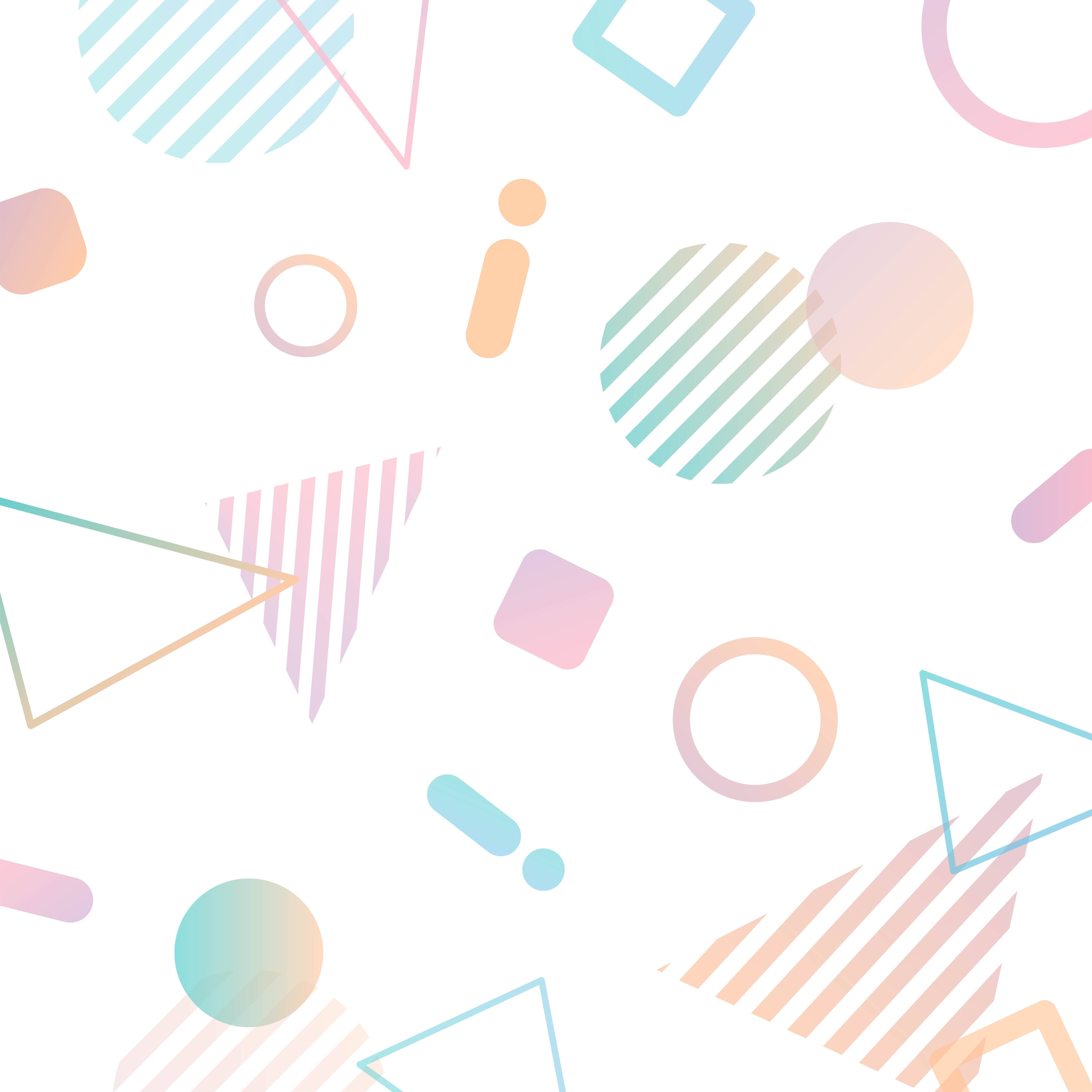 Große Wandbilder-Pastellfarbenes Geometrie Muster