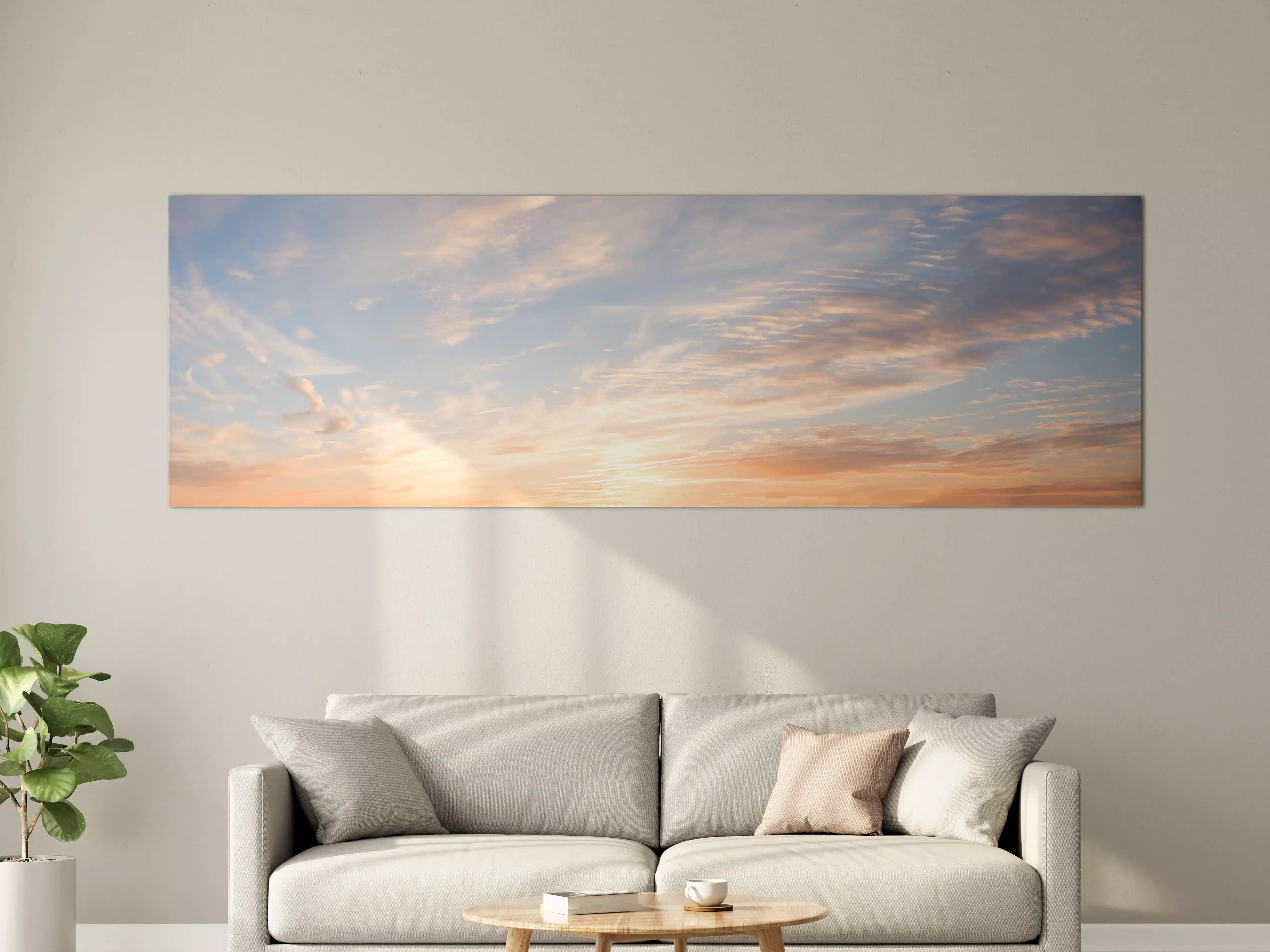 Große Wandbilder - Pastellhimmel bei Sonnenuntergang