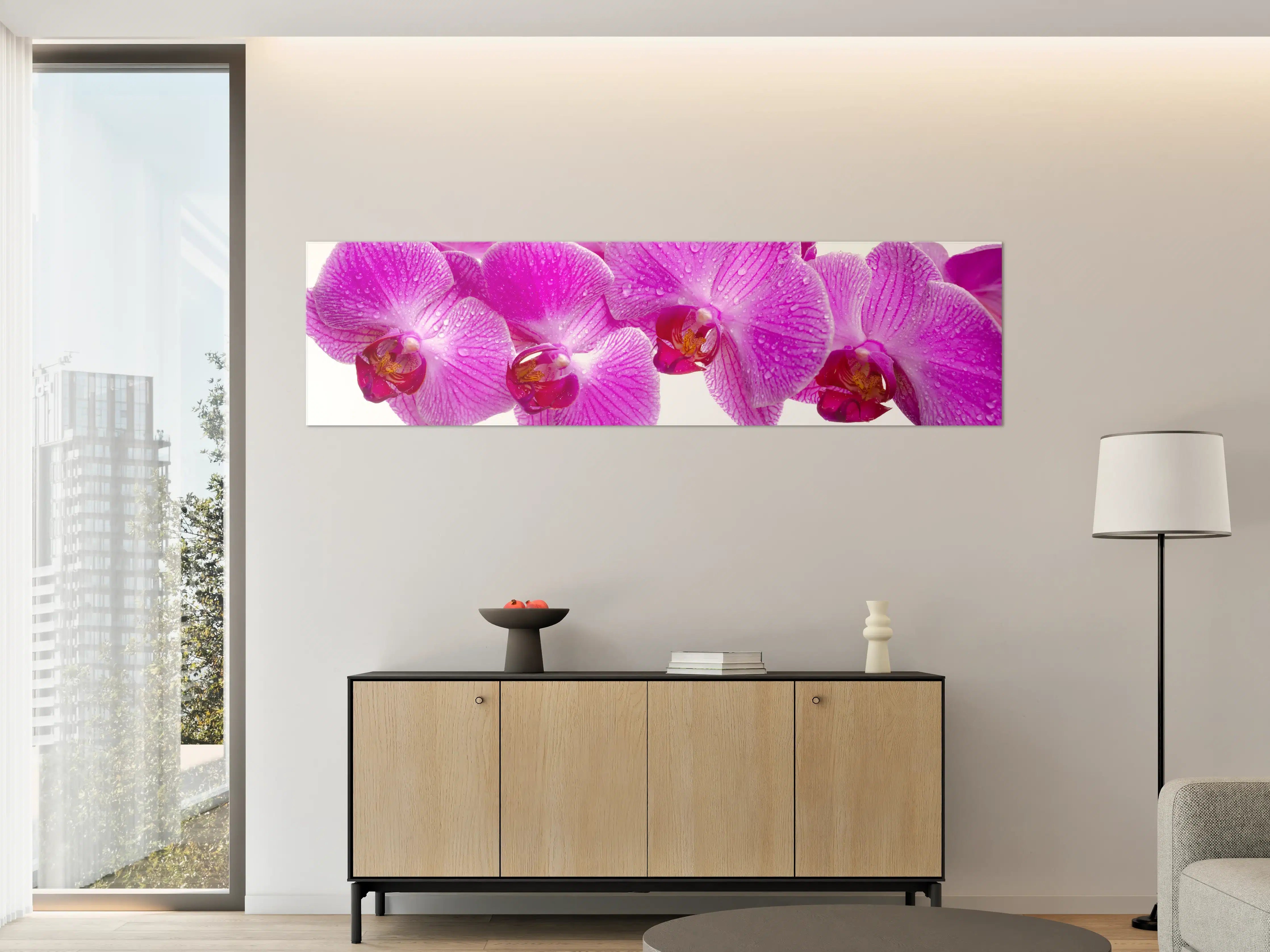 Große Wandbilder - Pinke Orchideen