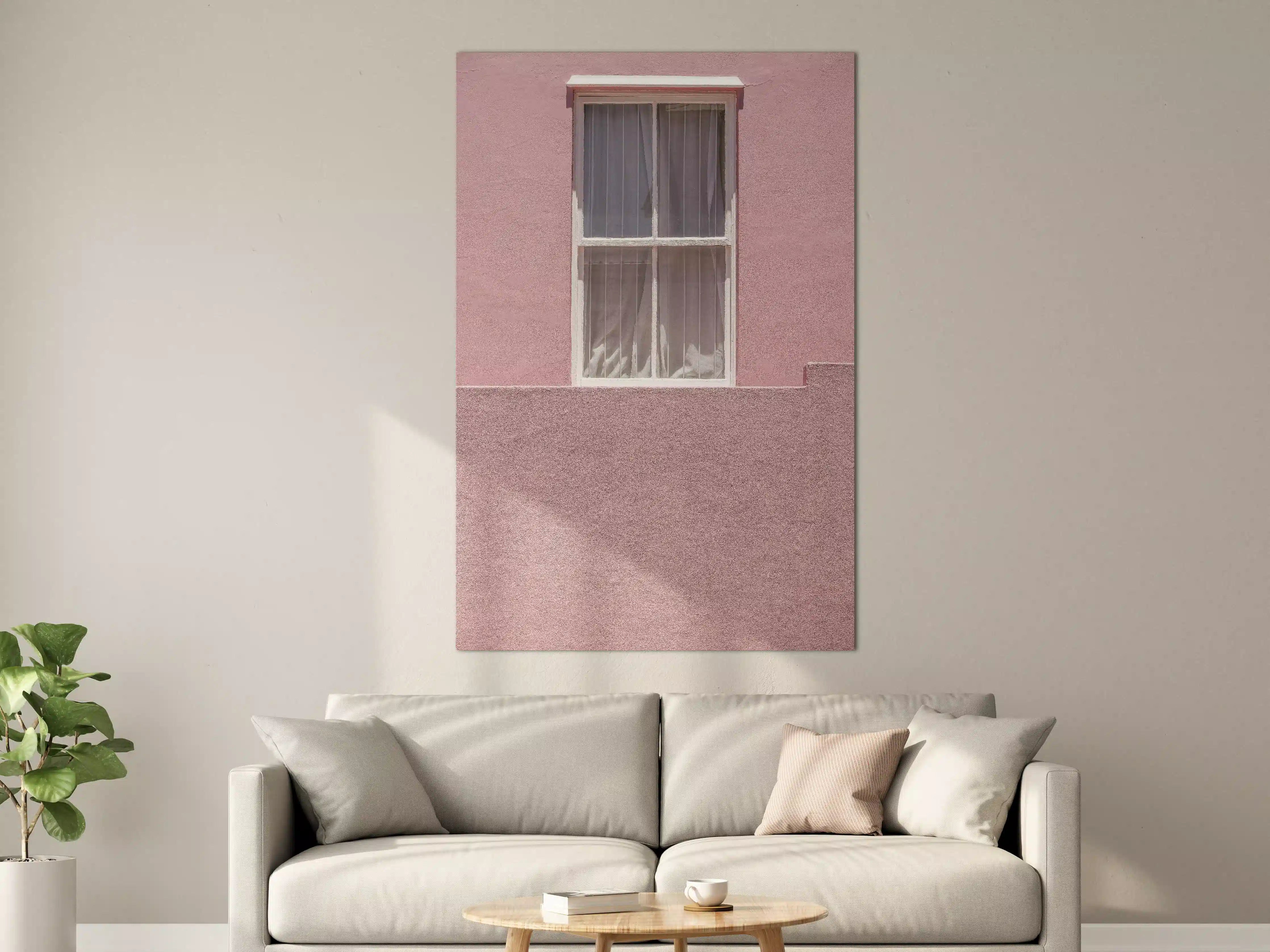 Große Wandbilder - Pinkes Wandbild Urbaner Chic