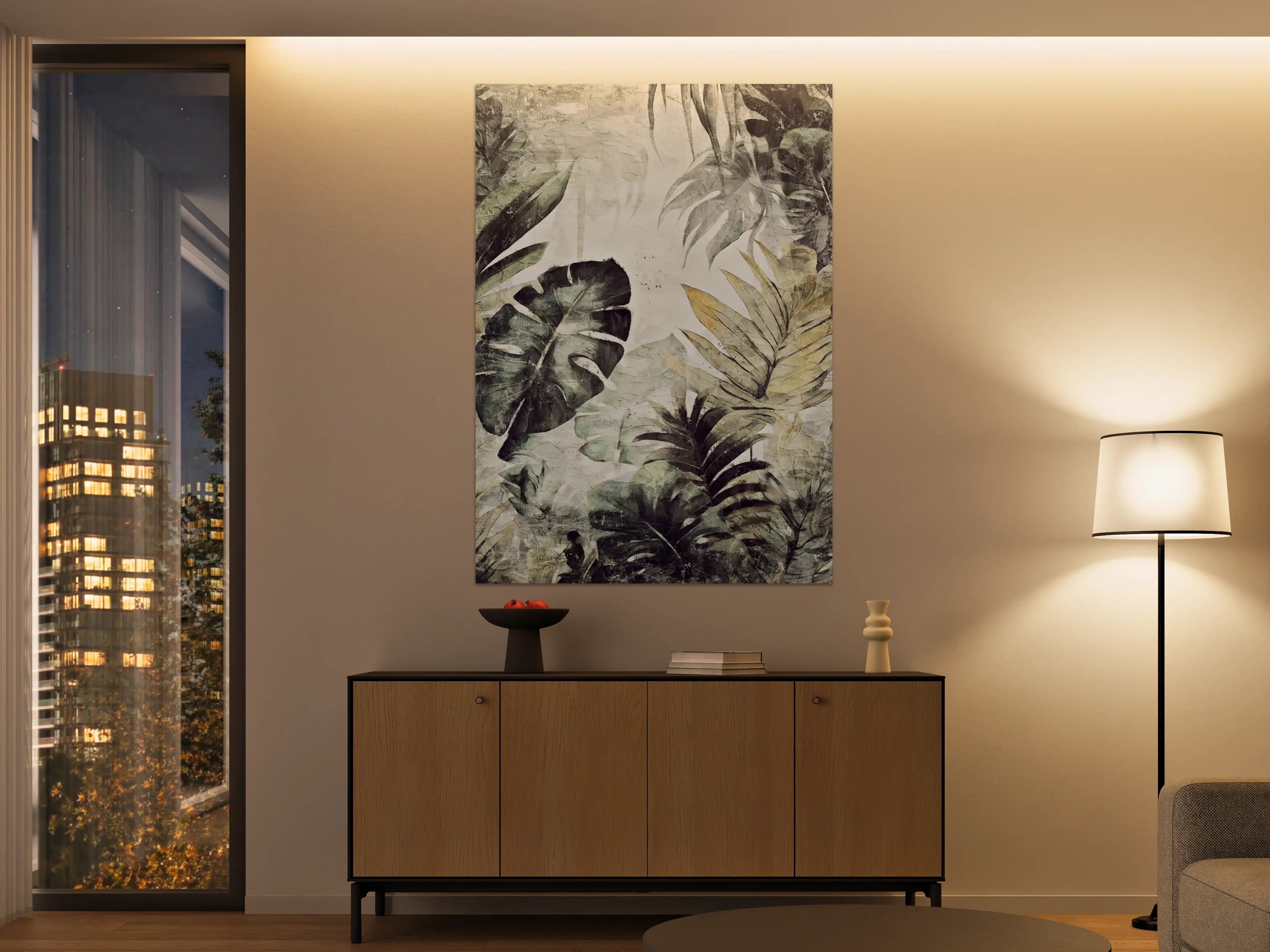 Große Wandbilder - Pinselkunst - Floral