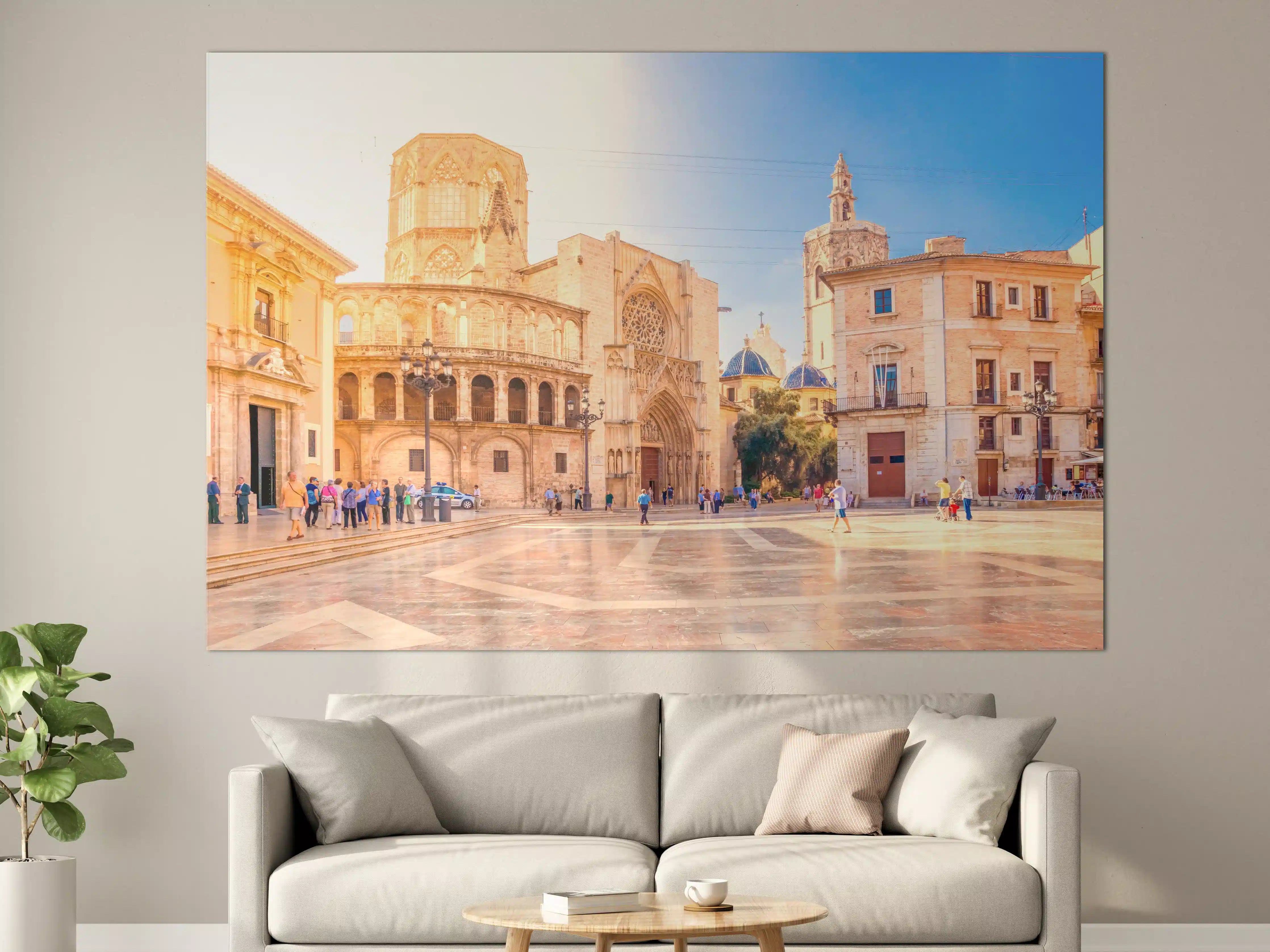 Große Wandbilder - Plaza de la Virgen in Spanien
