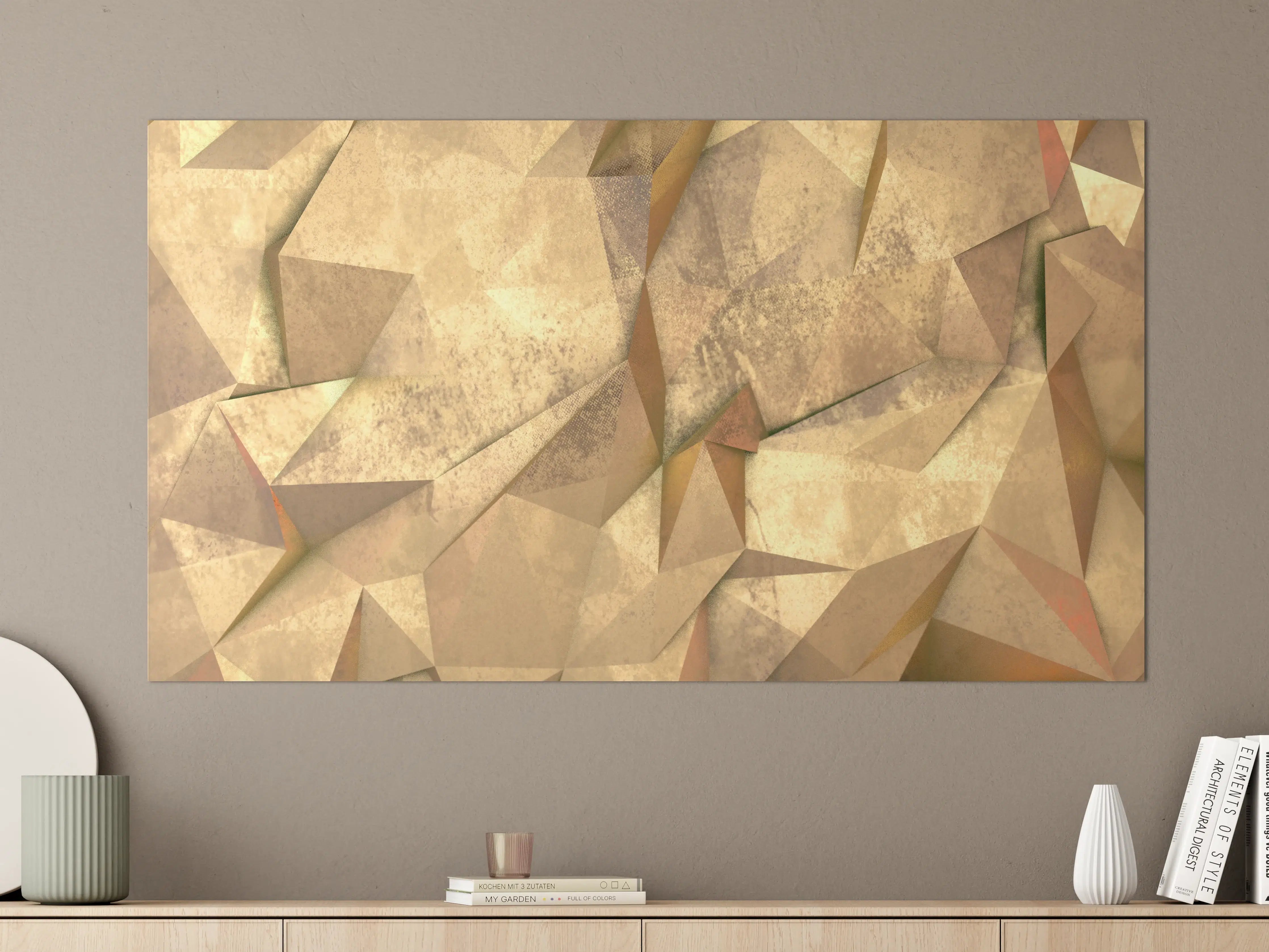 Große Wandbilder - Polygonale Hntergrund Textur