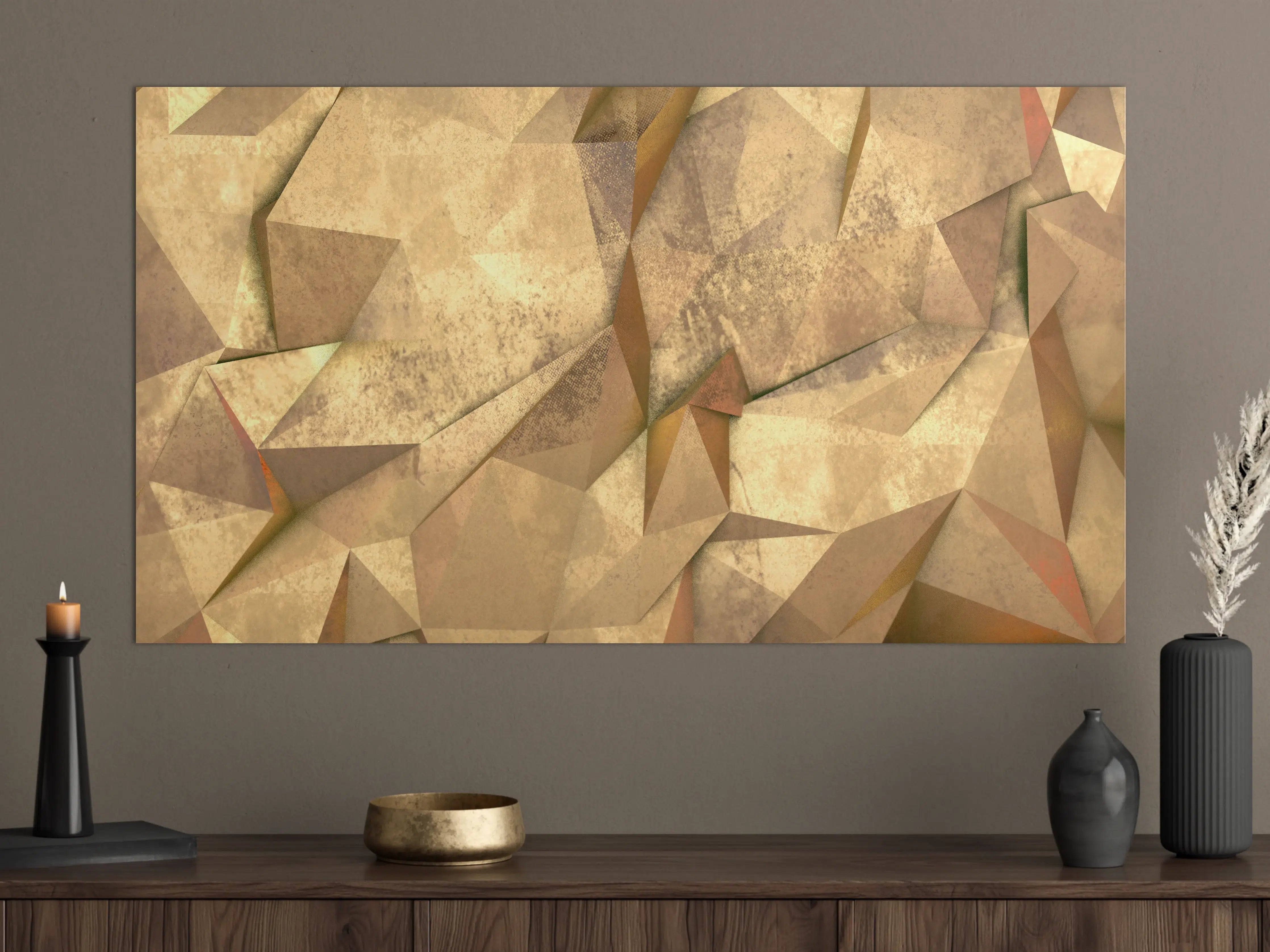 Große Wandbilder - Polygonale Hntergrund Textur