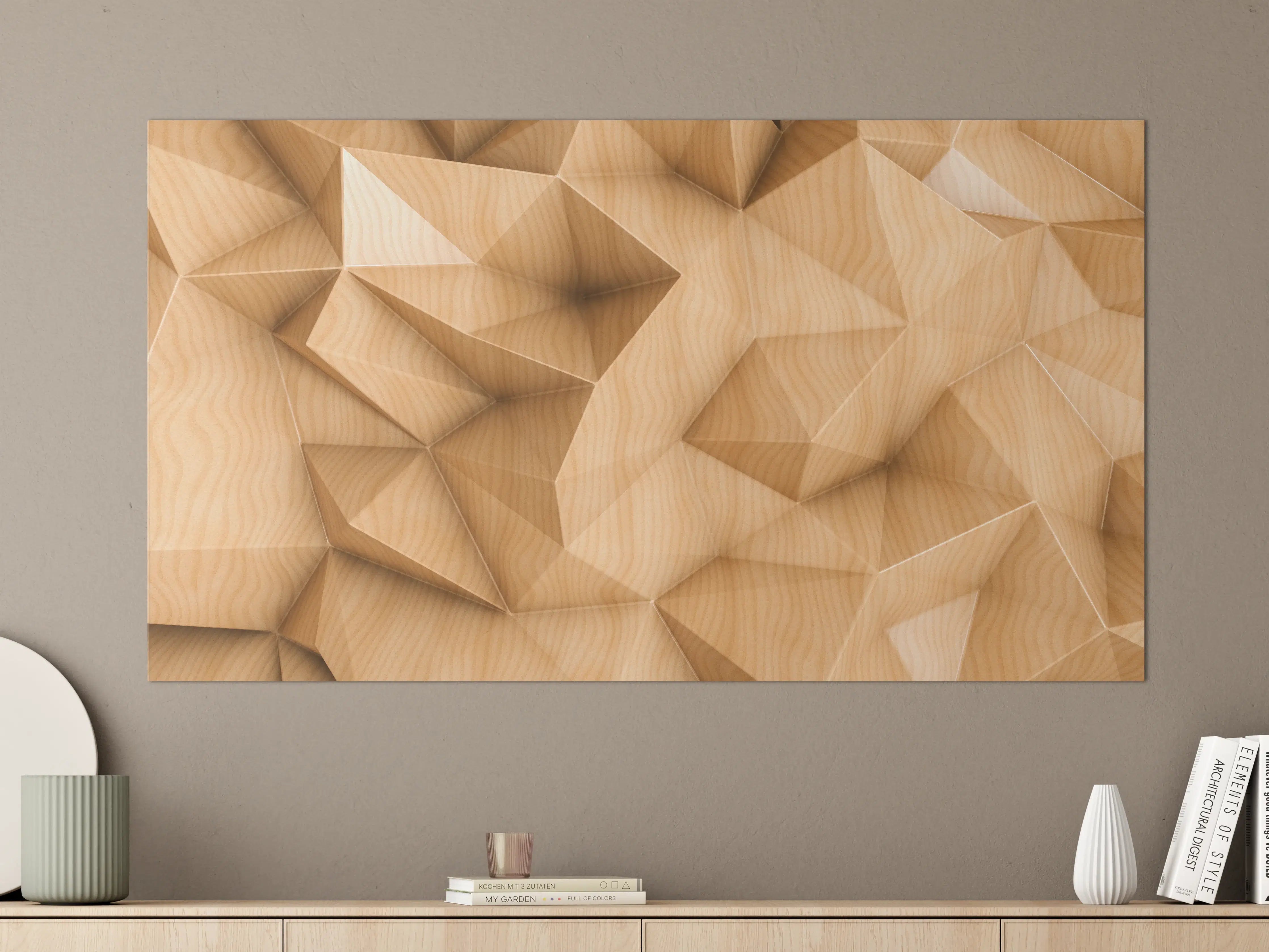 Große Wandbilder - Polygonaler abstrakter Hintergrund