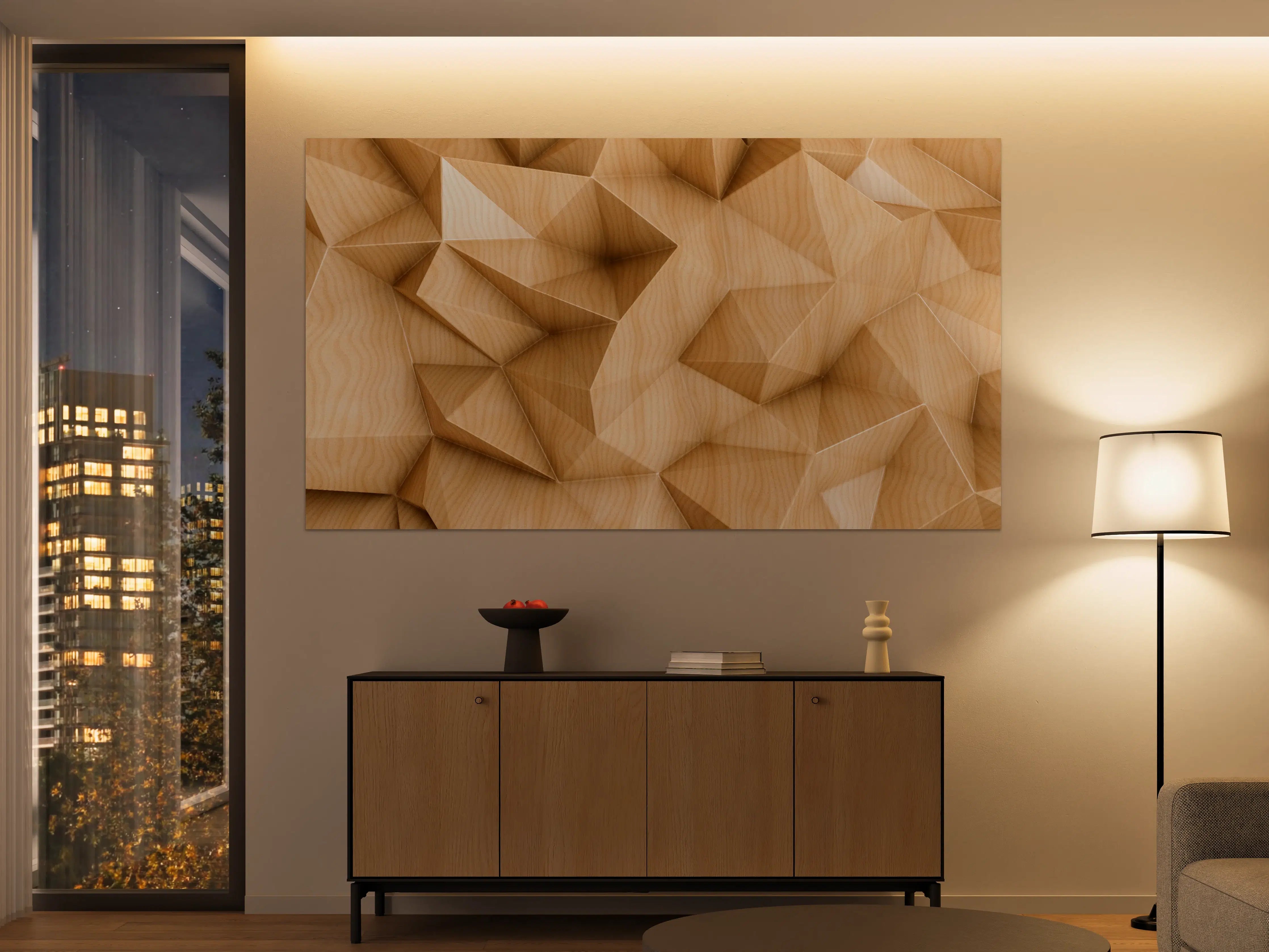 Große Wandbilder - Polygonaler abstrakter Hintergrund