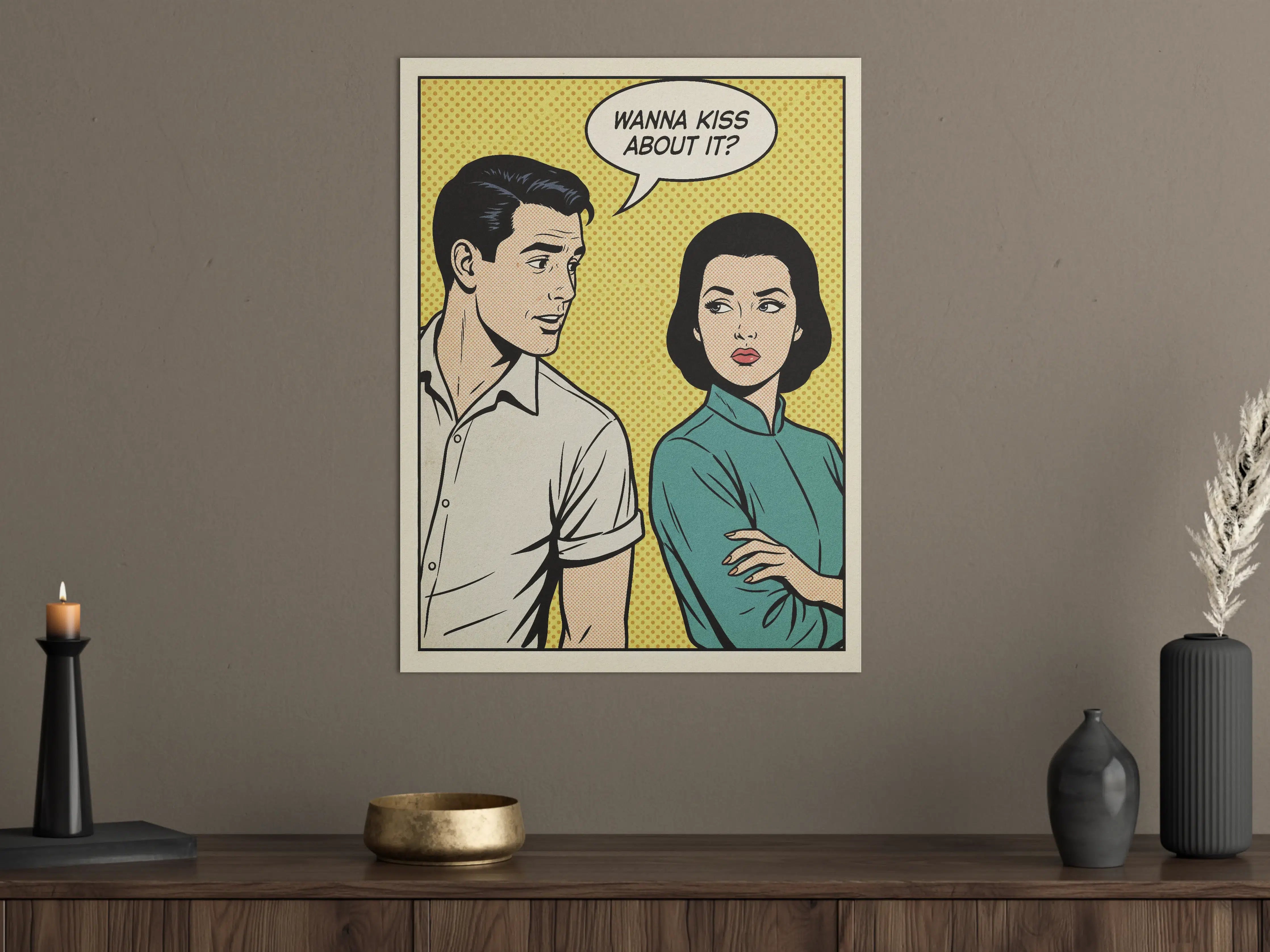 Große Wandbilder - Pop Art Paarkommunikation