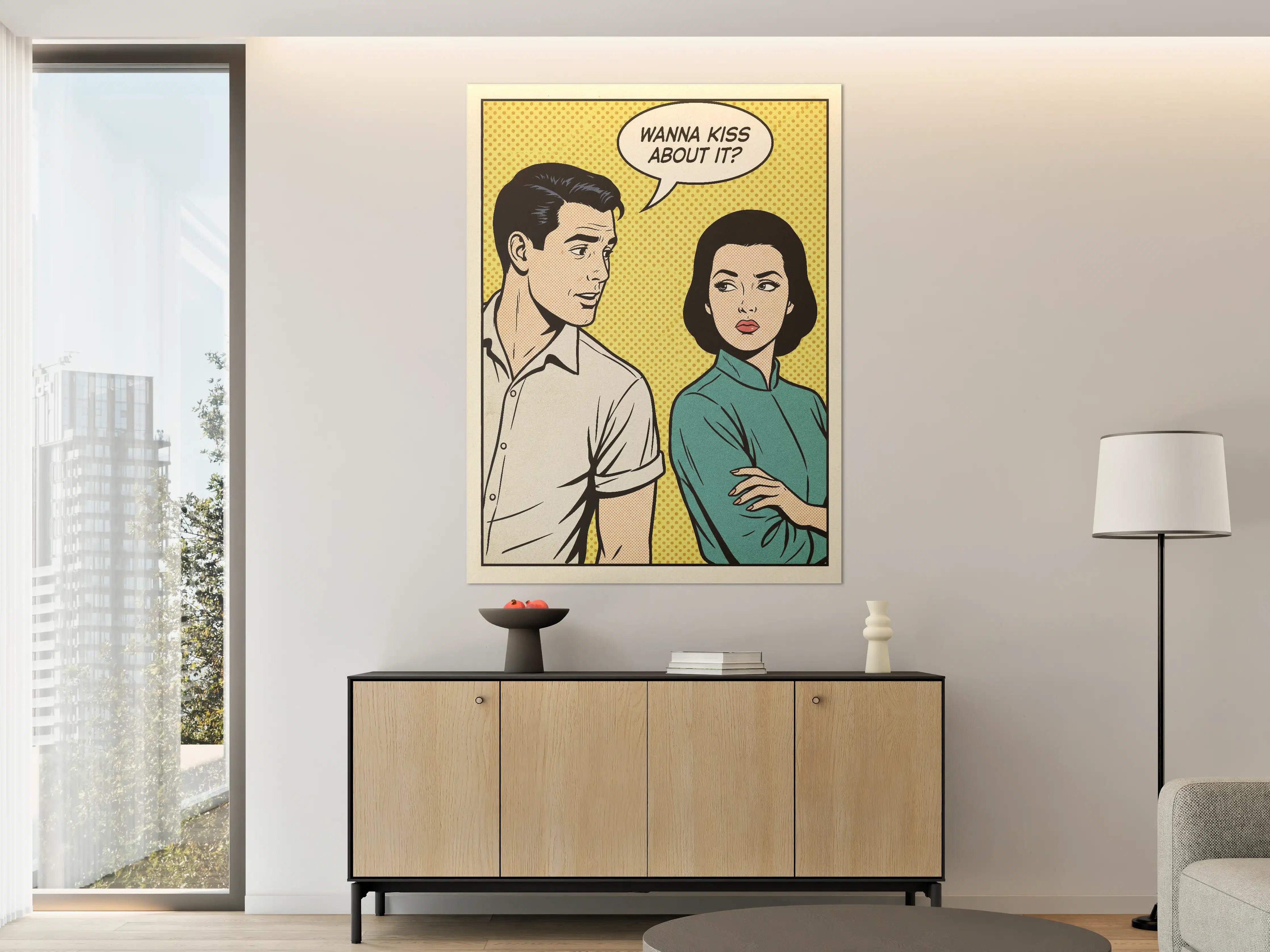 Große Wandbilder - Pop Art Paarkommunikation