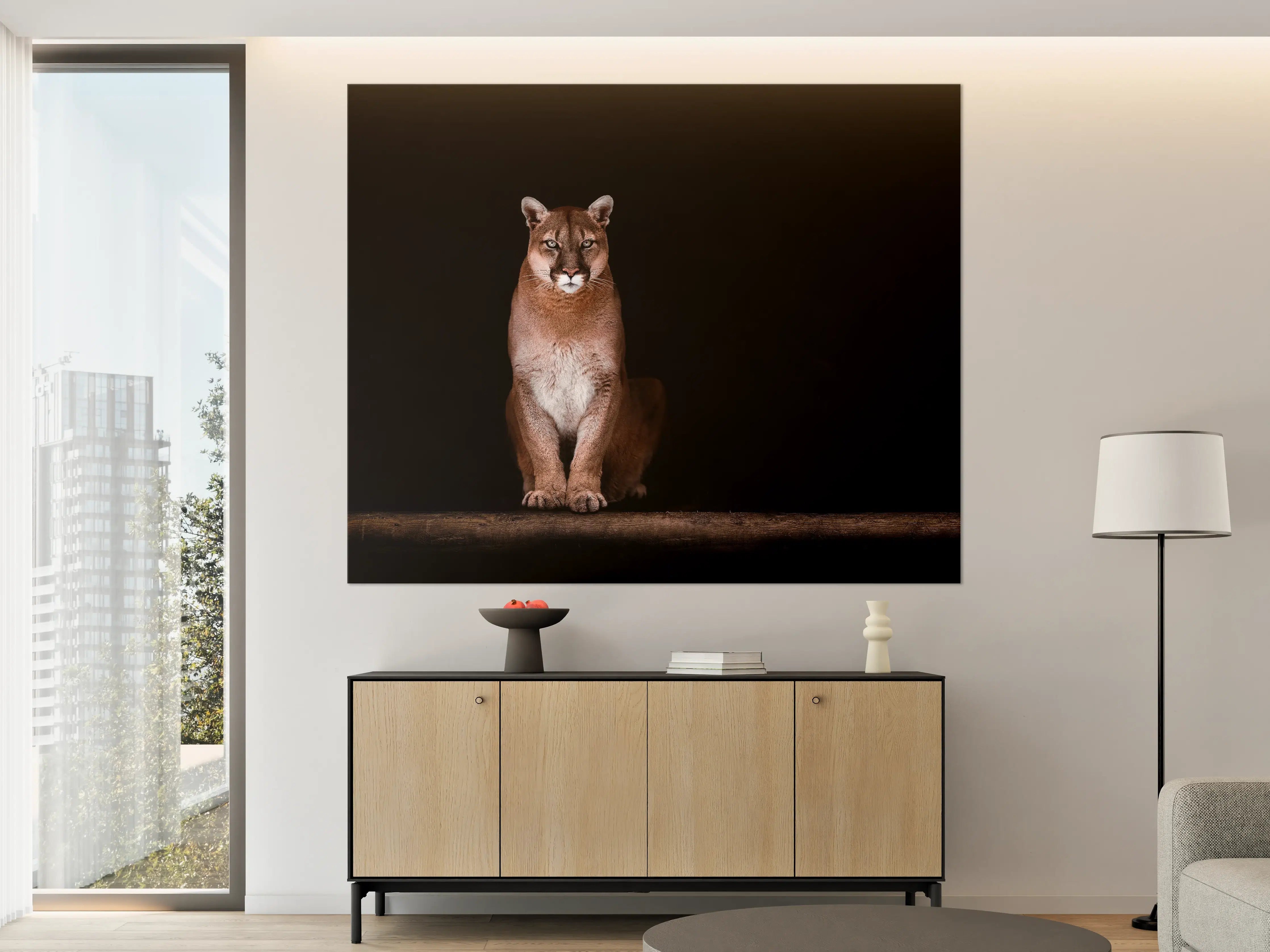 Große Wandbilder - Porträt des schönen Pumas