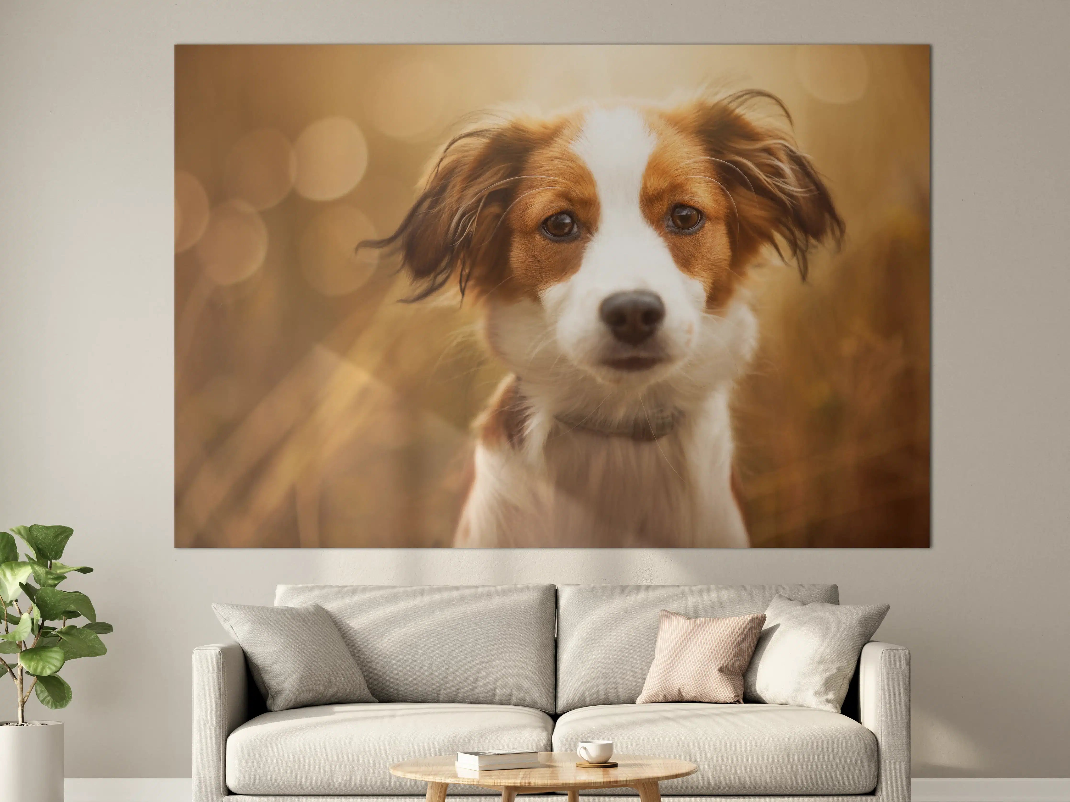 Große Wandbilder - Portrait eines süßen Kooiker Hundes