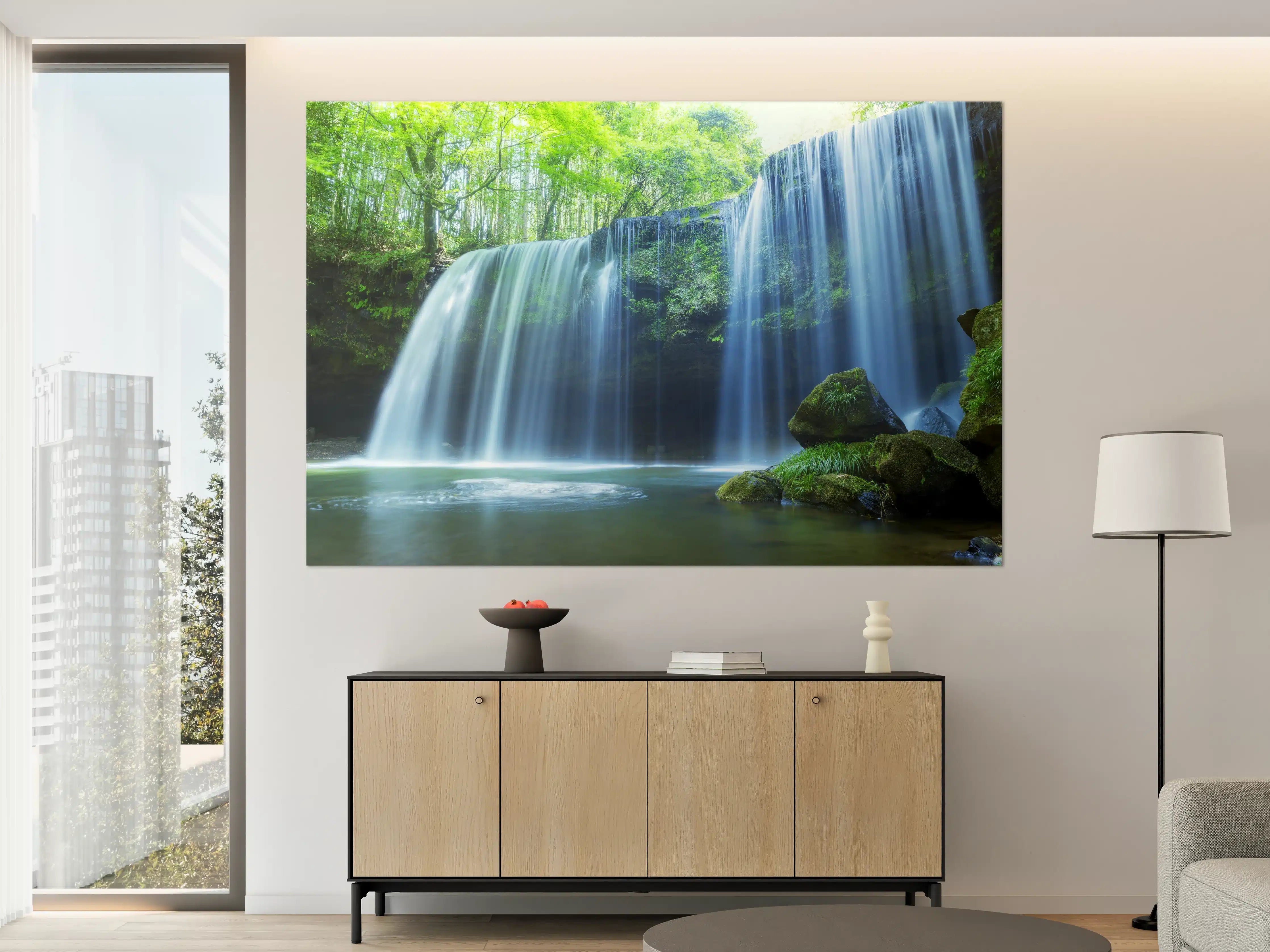 Große Wandbilder - Prächtiger Nabigataki-Wasserfall