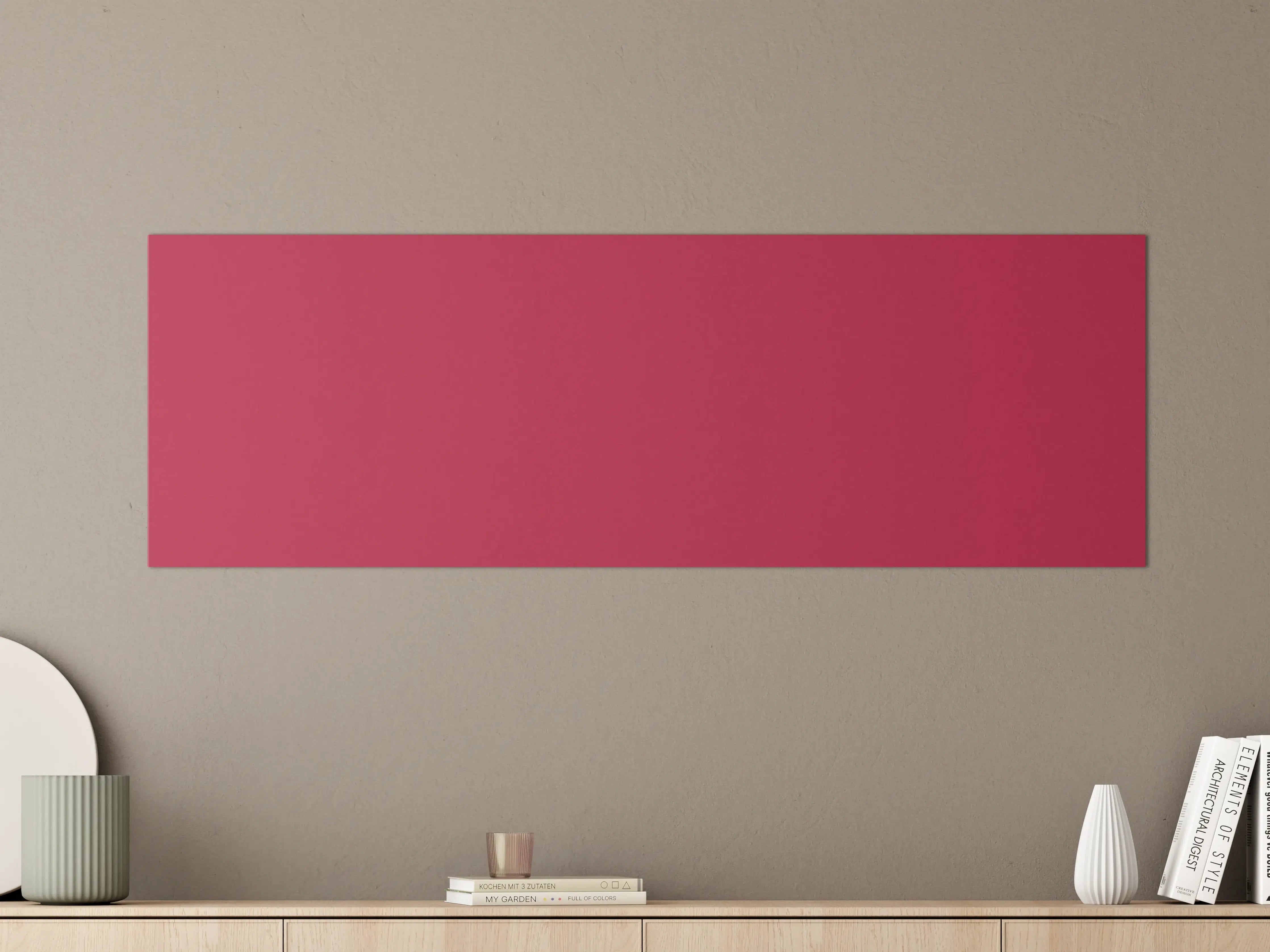 Große Wandbilder - RAL 3027 (Himbeerrot)