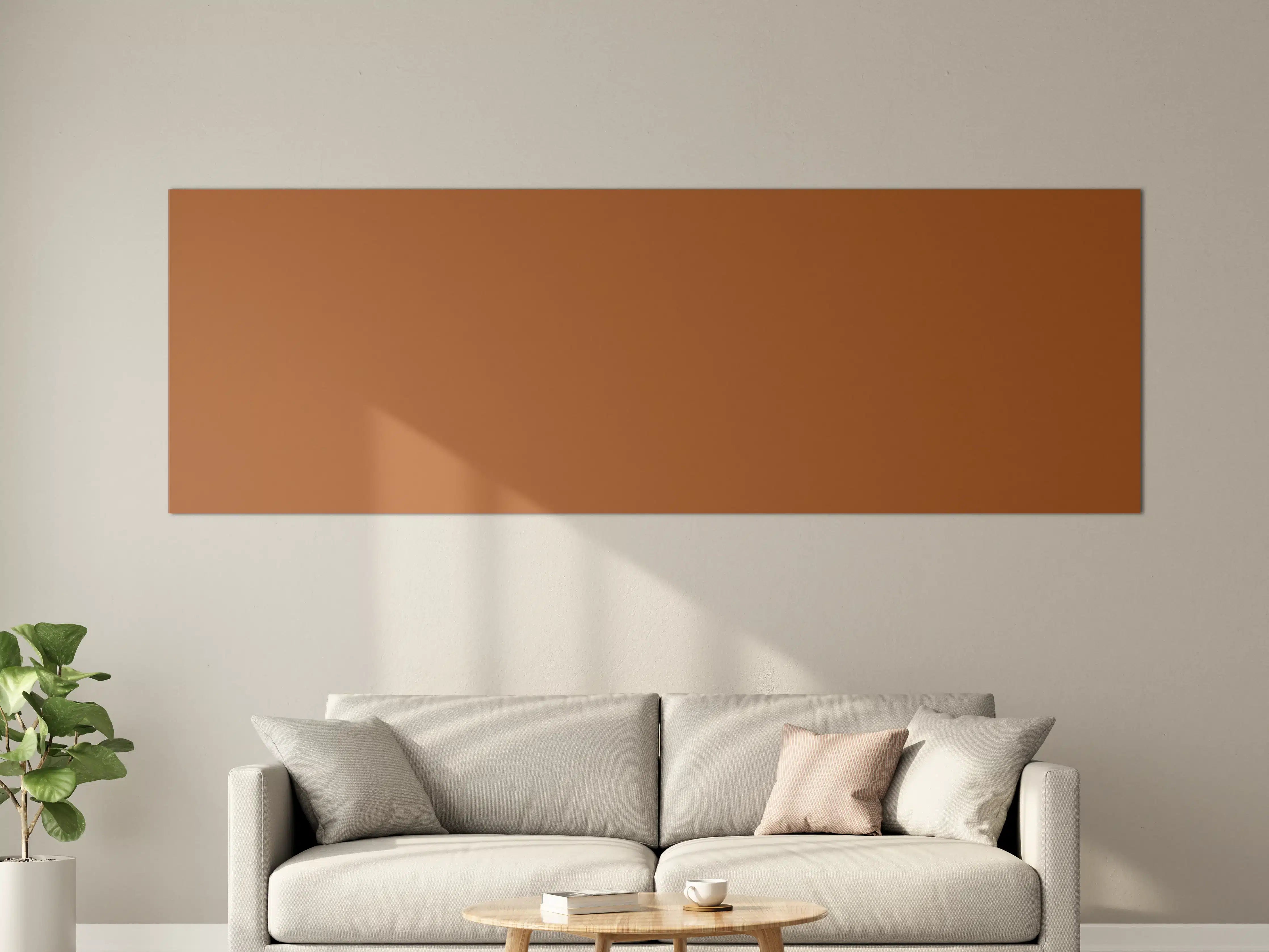 Große Wandbilder - RAL 8023 (Orangebraun)