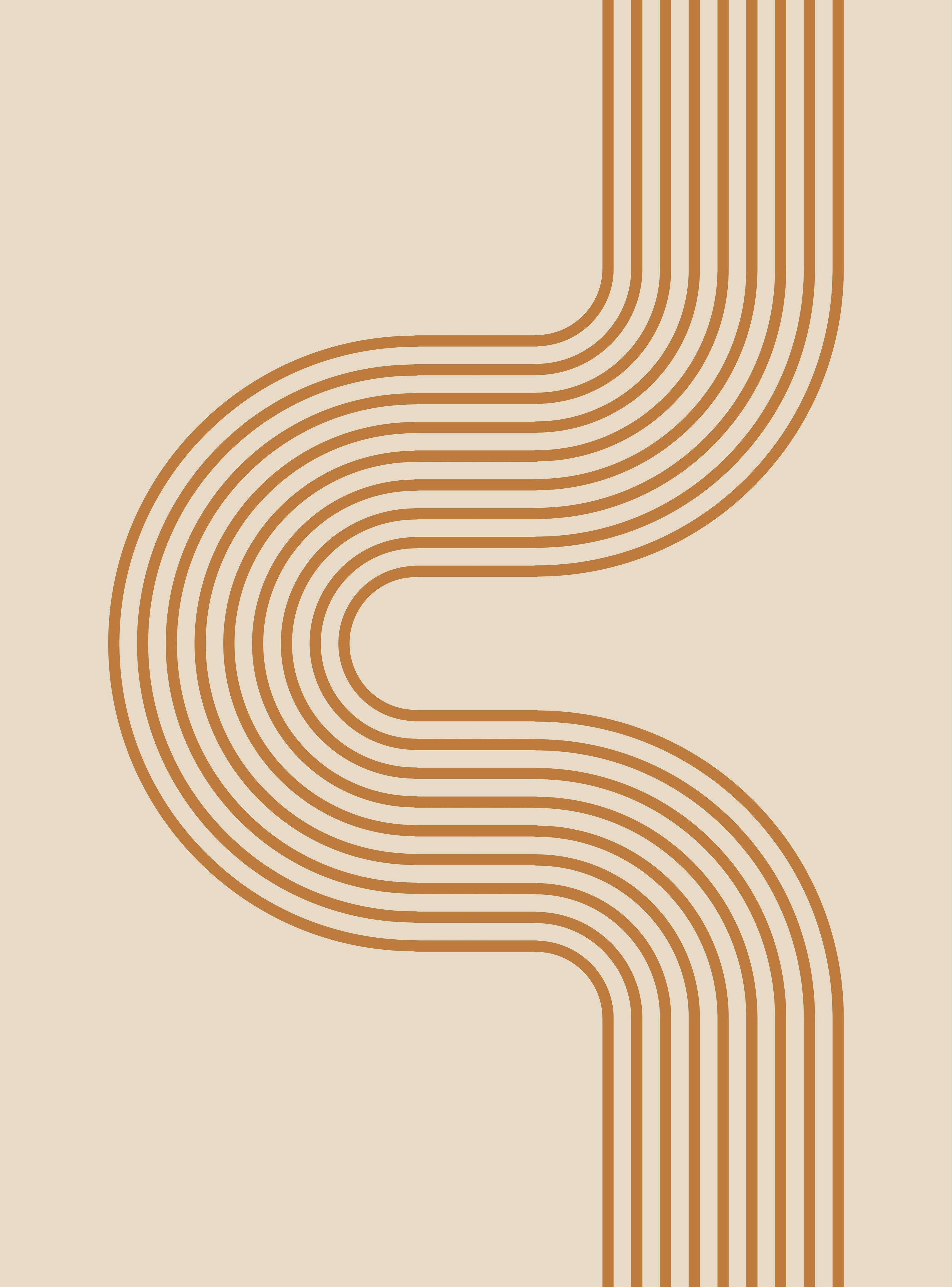Große Wandbilder-Retro-geometrisches Wandbild