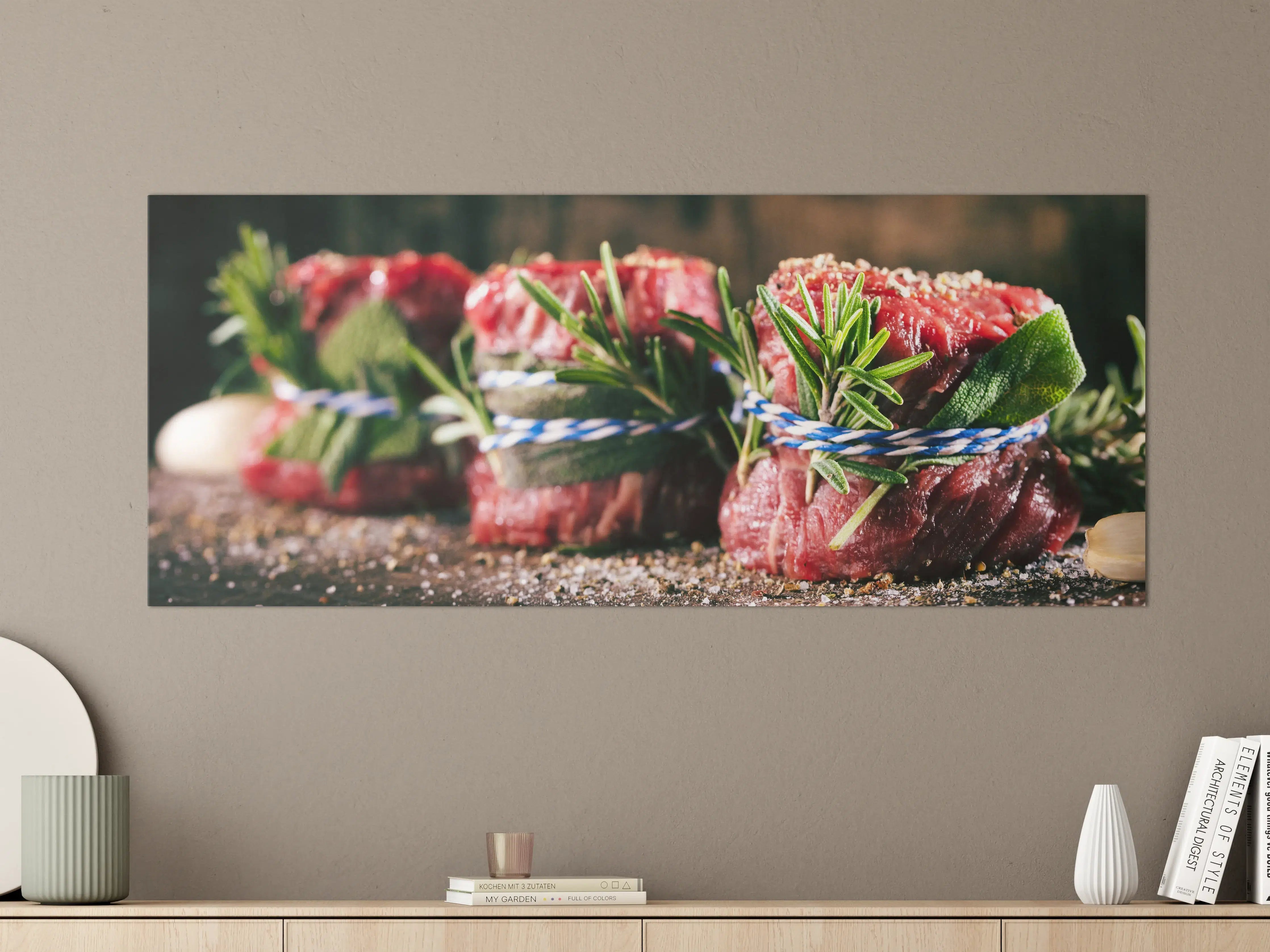 Große Wandbilder - Rinderfilet zum Grillen
