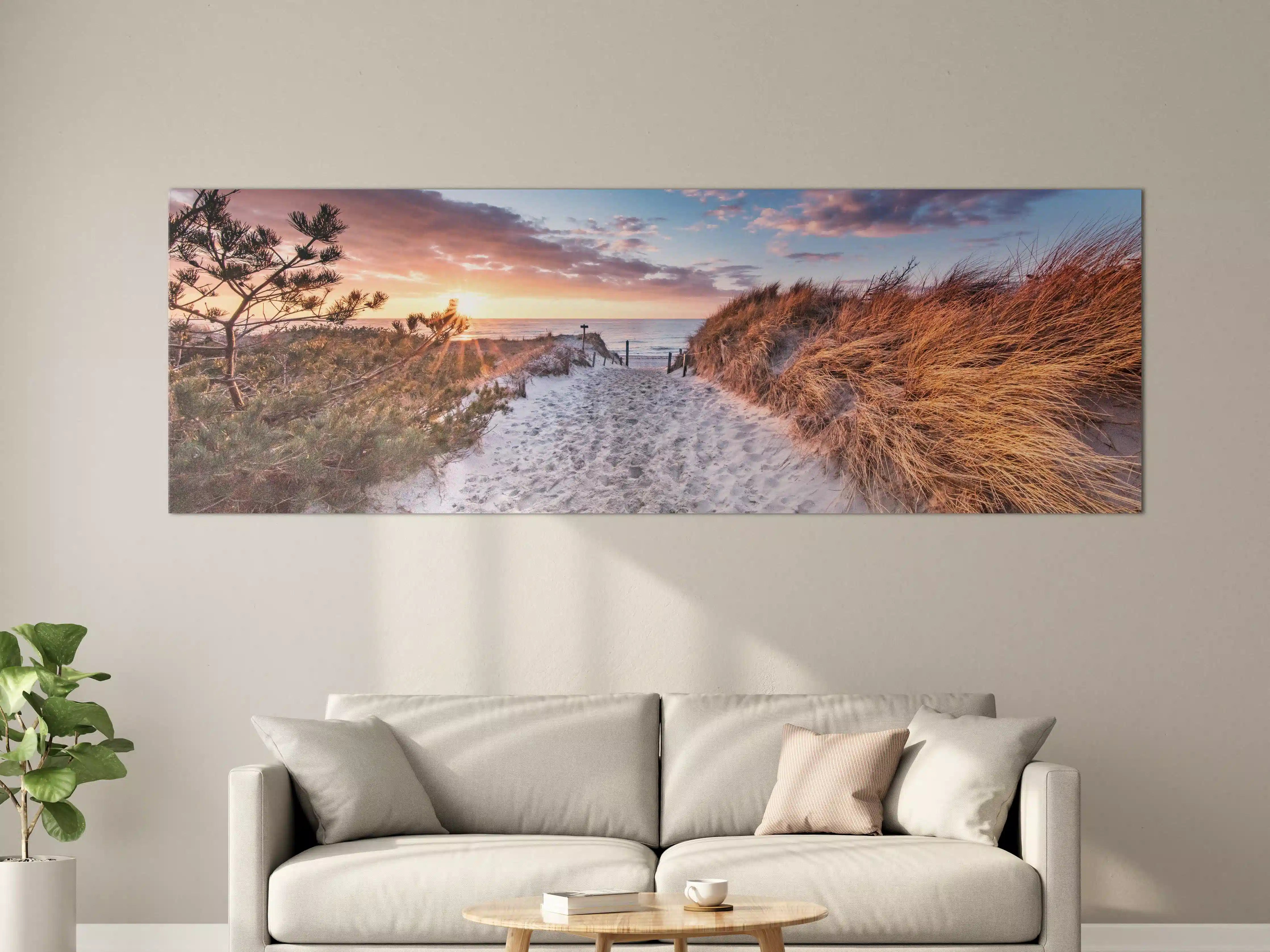 Große Wandbilder - Romantischer Sandweg zum Strand