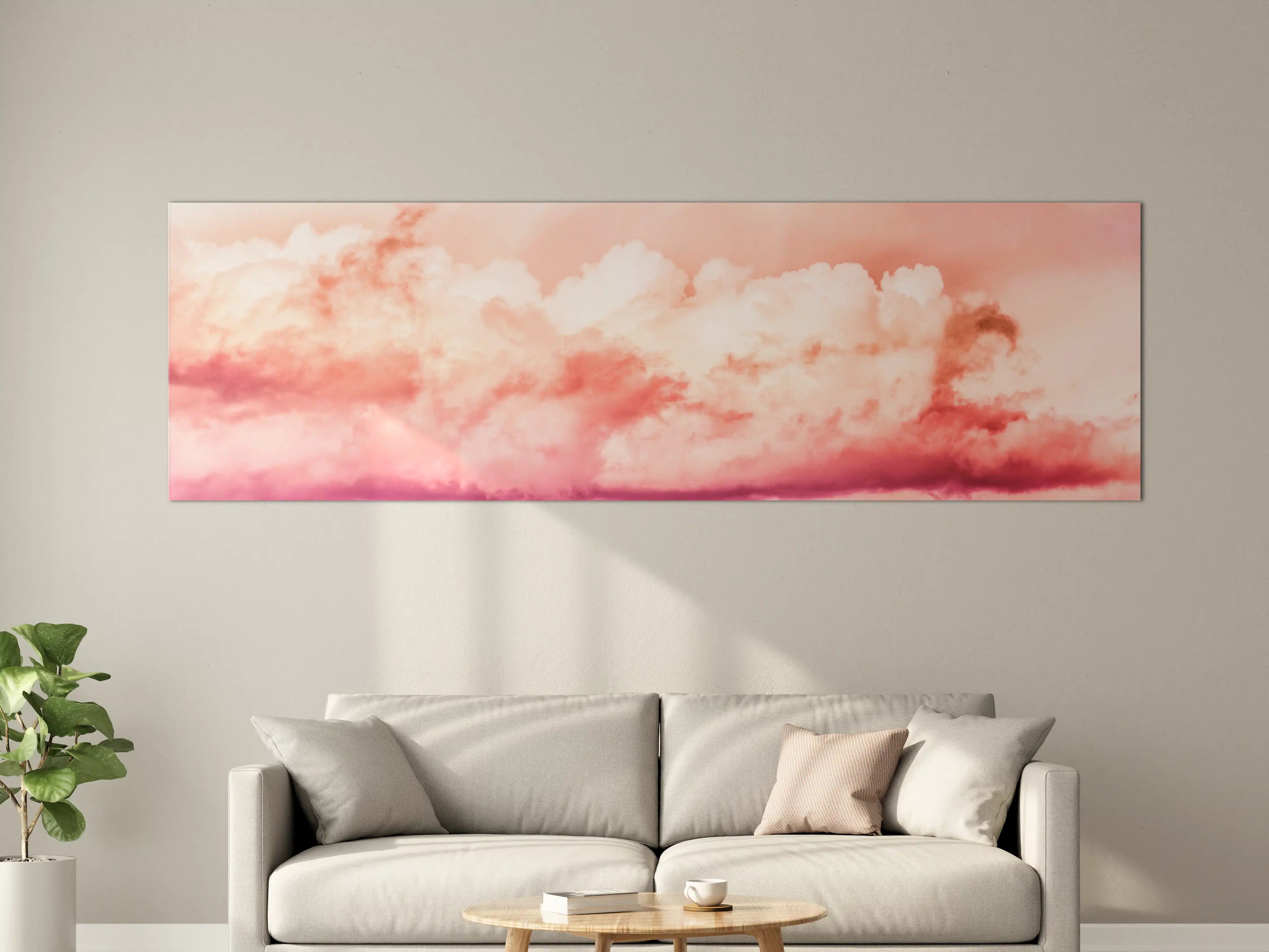Große Wandbilder - Rosa Wolkenhimmel