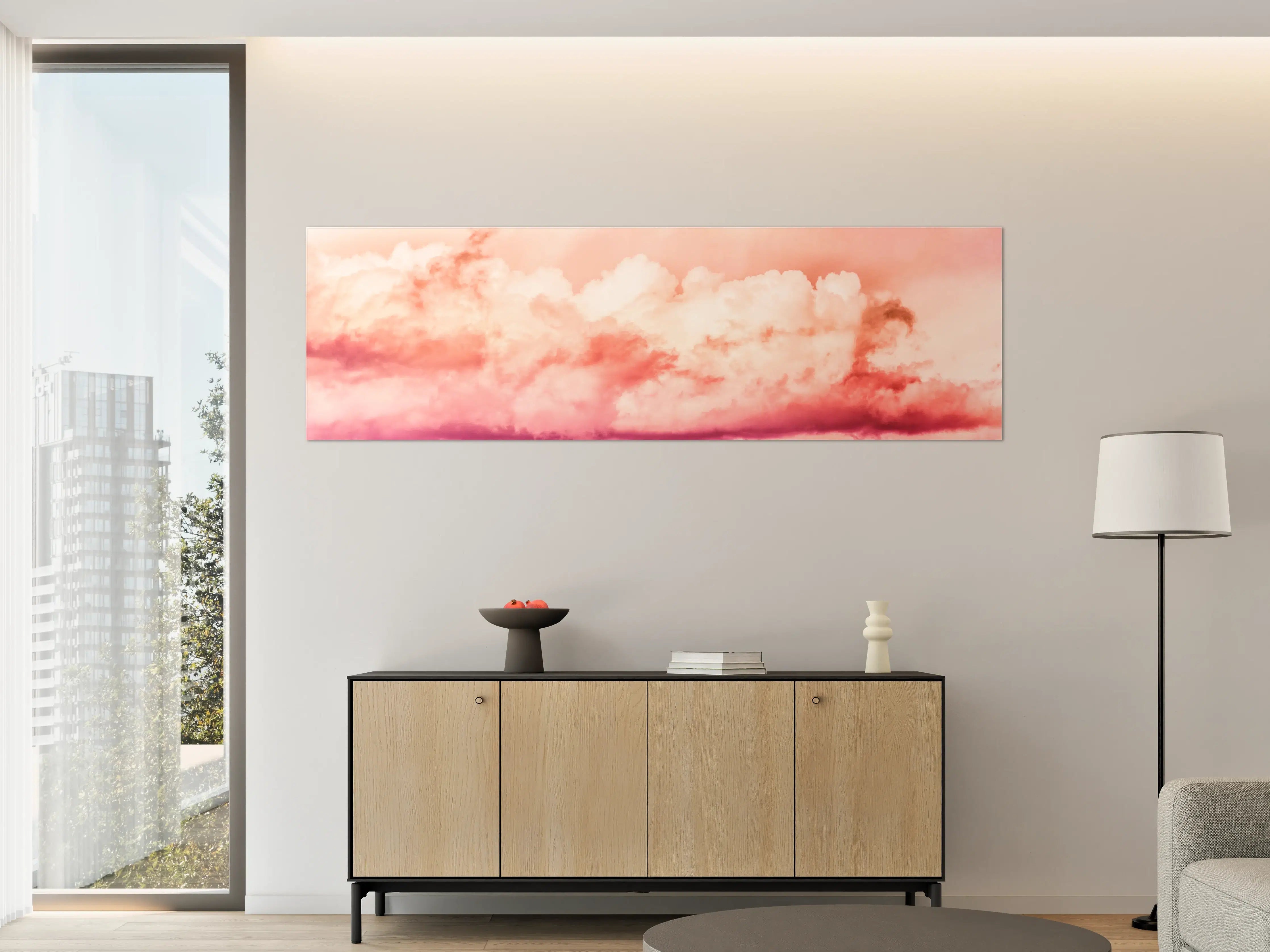 Große Wandbilder - Rosa Wolkenhimmel