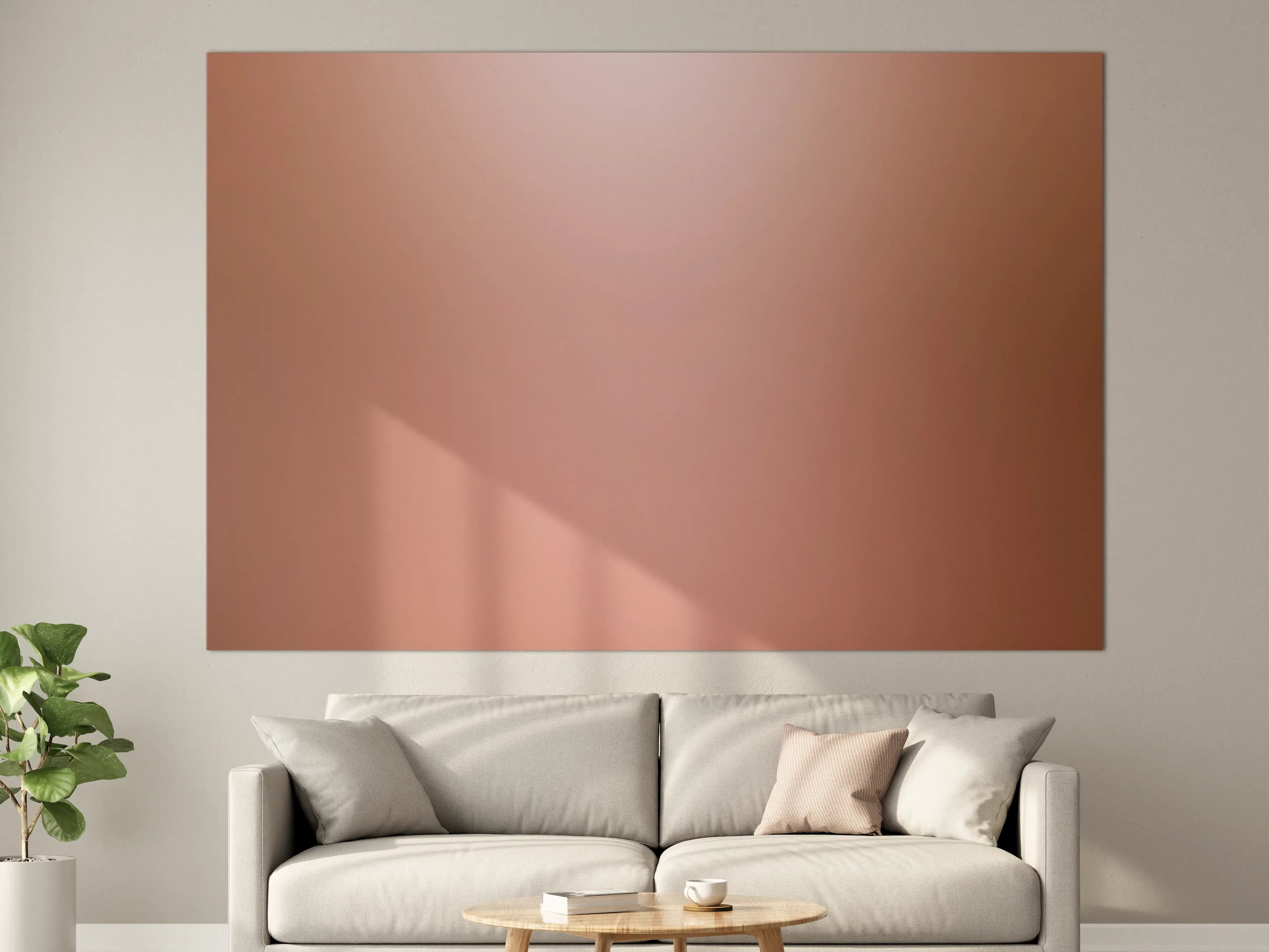 Große Wandbilder - Rosegold Farbverlauf Hintergrund