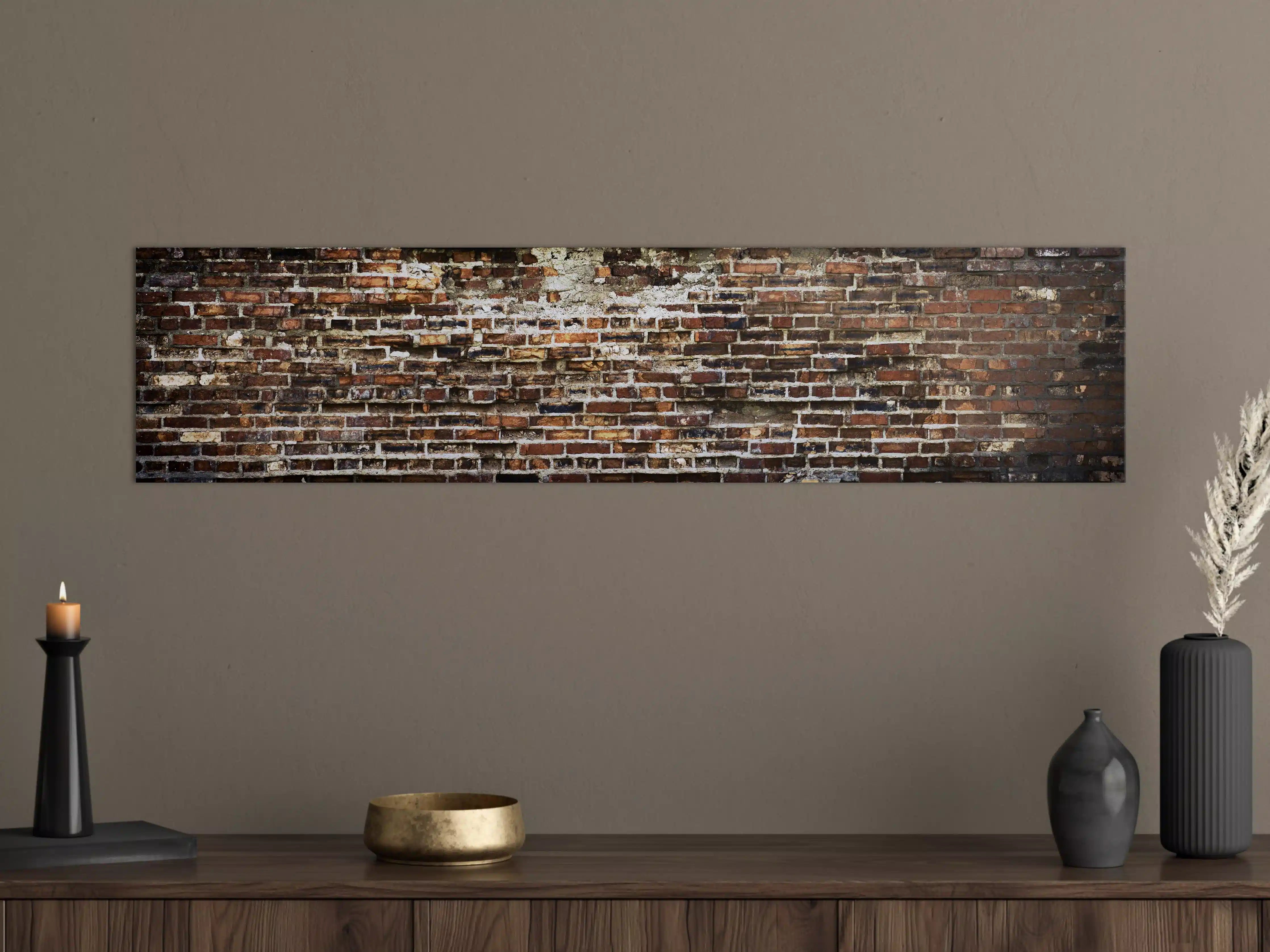 Große Wandbilder - Rote Backsteinmauer Vintage