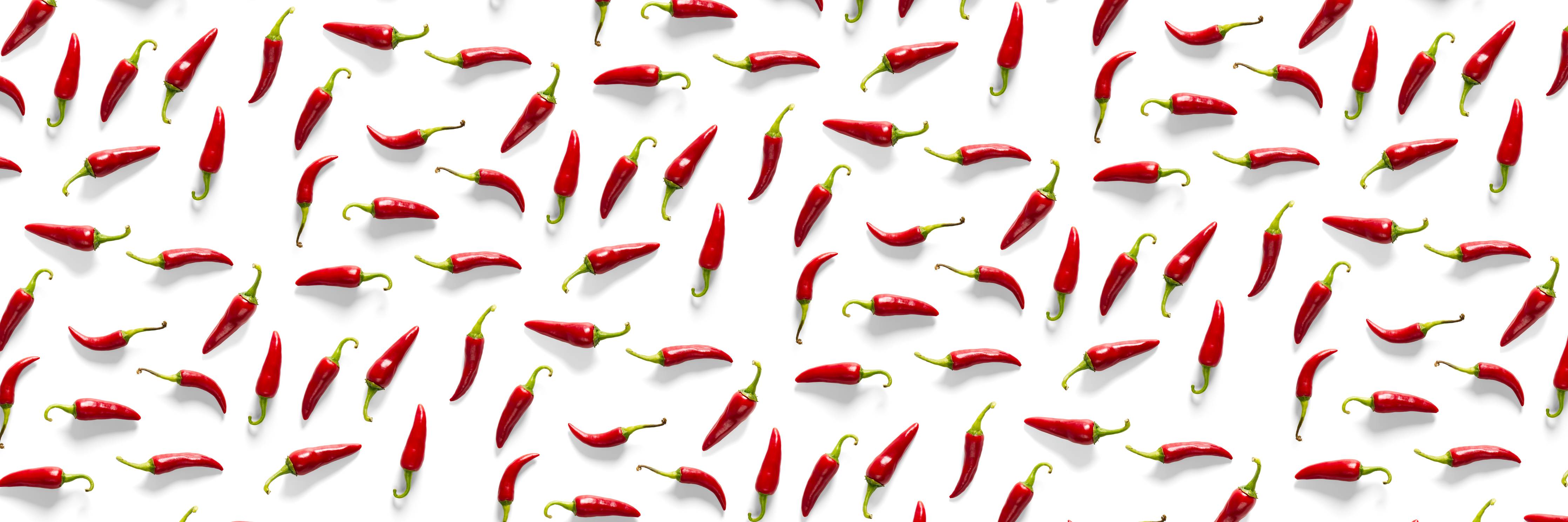 Große Wandbilder-Rote Chili-Muster Küchenrückwand