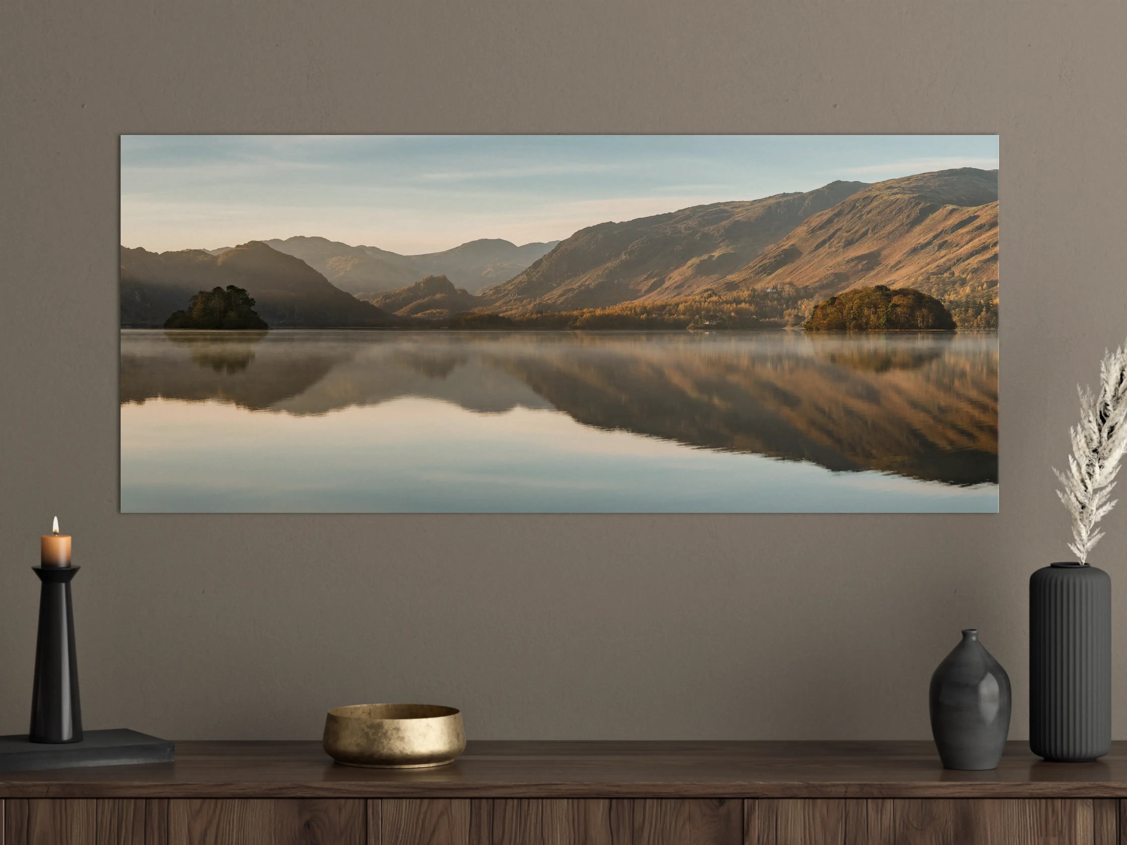 Große Wandbilder - Ruhige Reflexionen im stillen Derwentwater