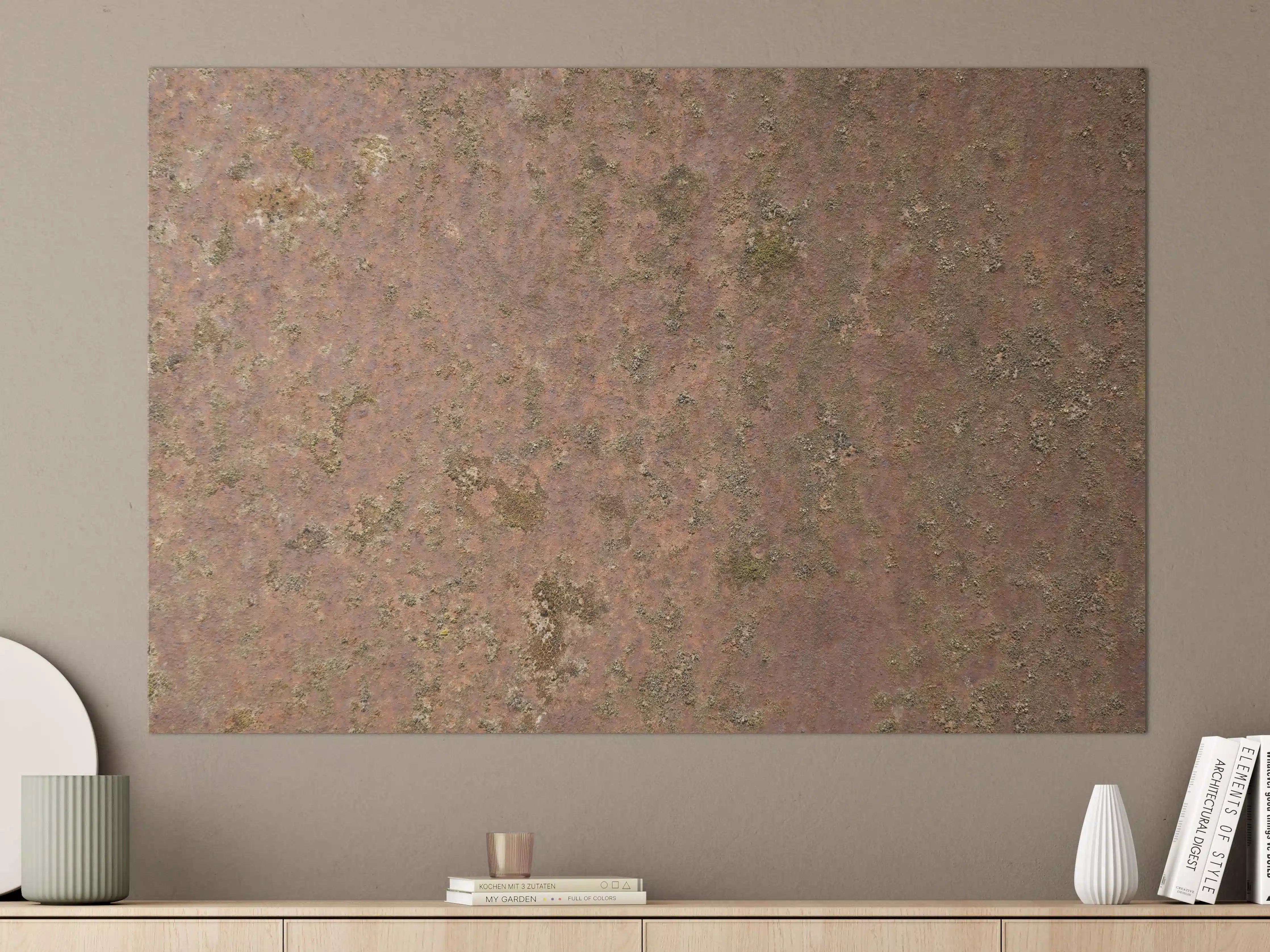 Große Wandbilder - Rustikale Edelstahl-Oberfläche