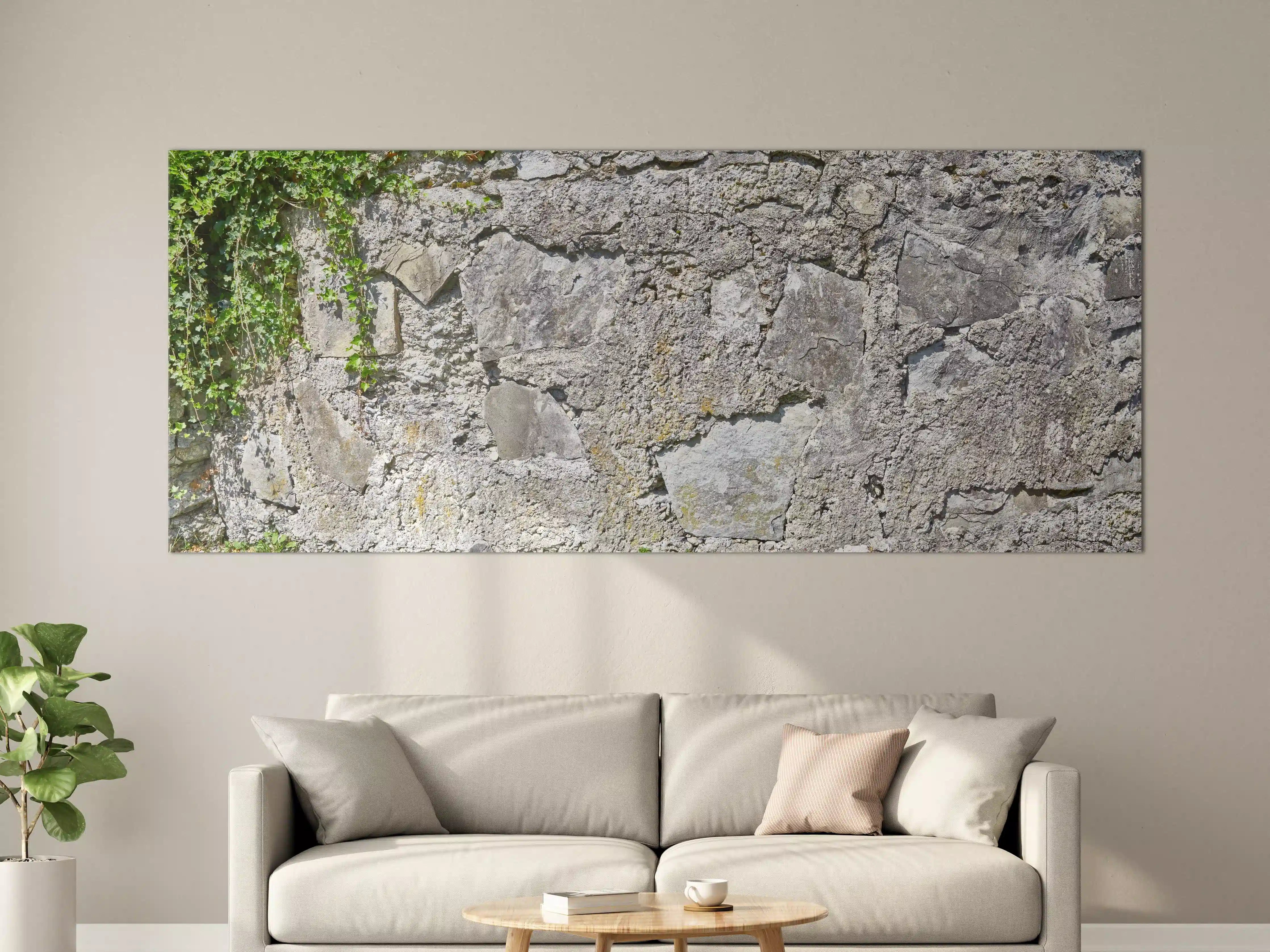 Große Wandbilder - Rustikale Schiefermauer