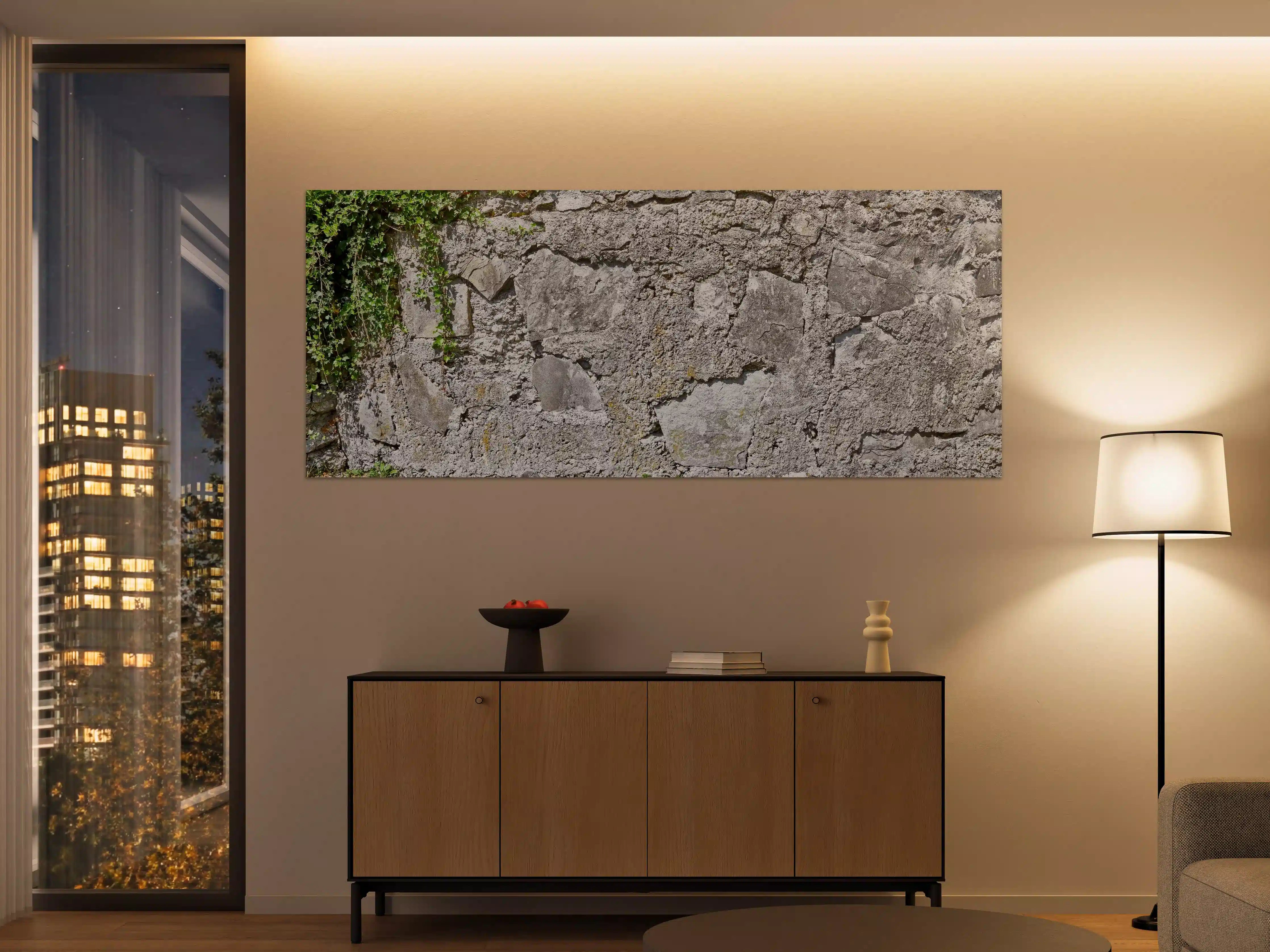 Große Wandbilder - Rustikale Schiefermauer