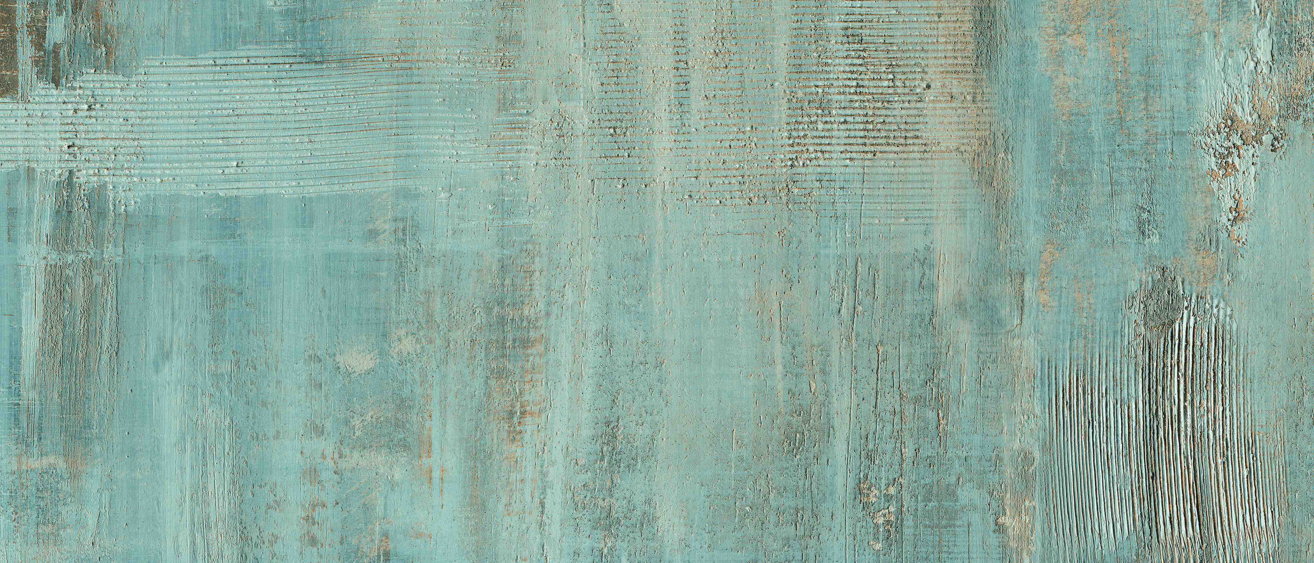 Große Wandbilder-Rustikales türkisfarbiges Holz