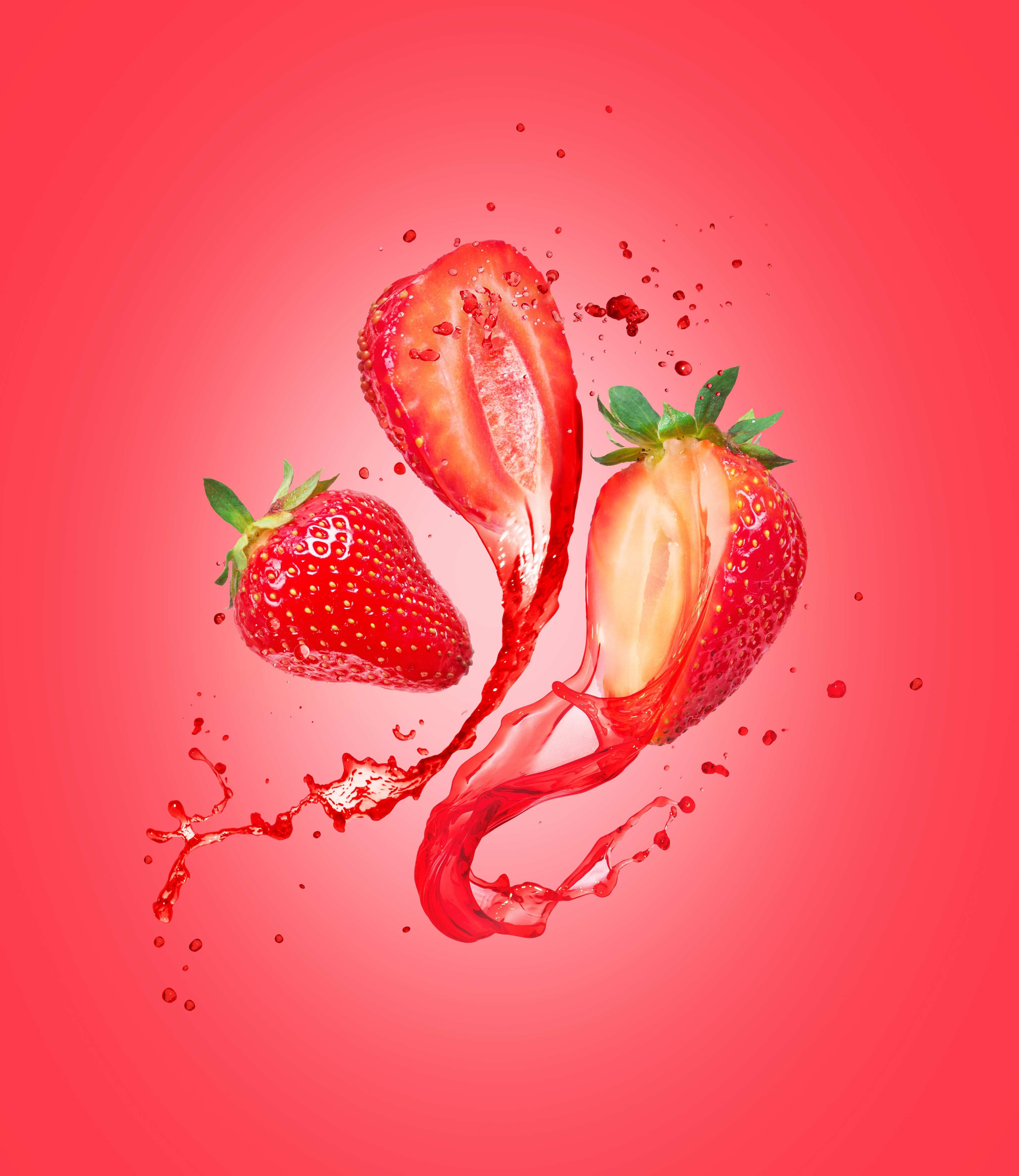 Große Wandbilder-Saftige Erdbeeren
