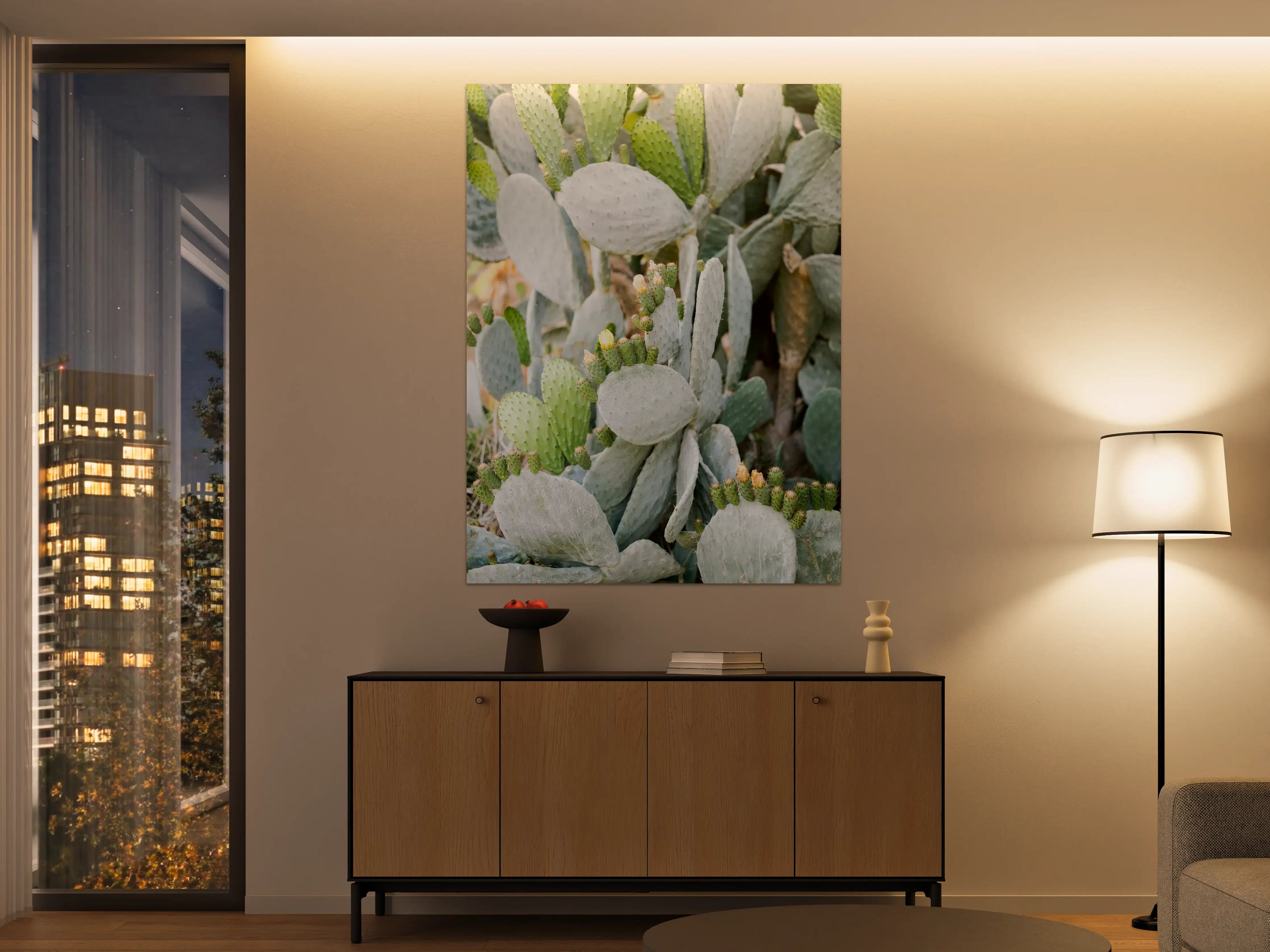 Große Wandbilder - Saftige Prickly Pear Kakteen