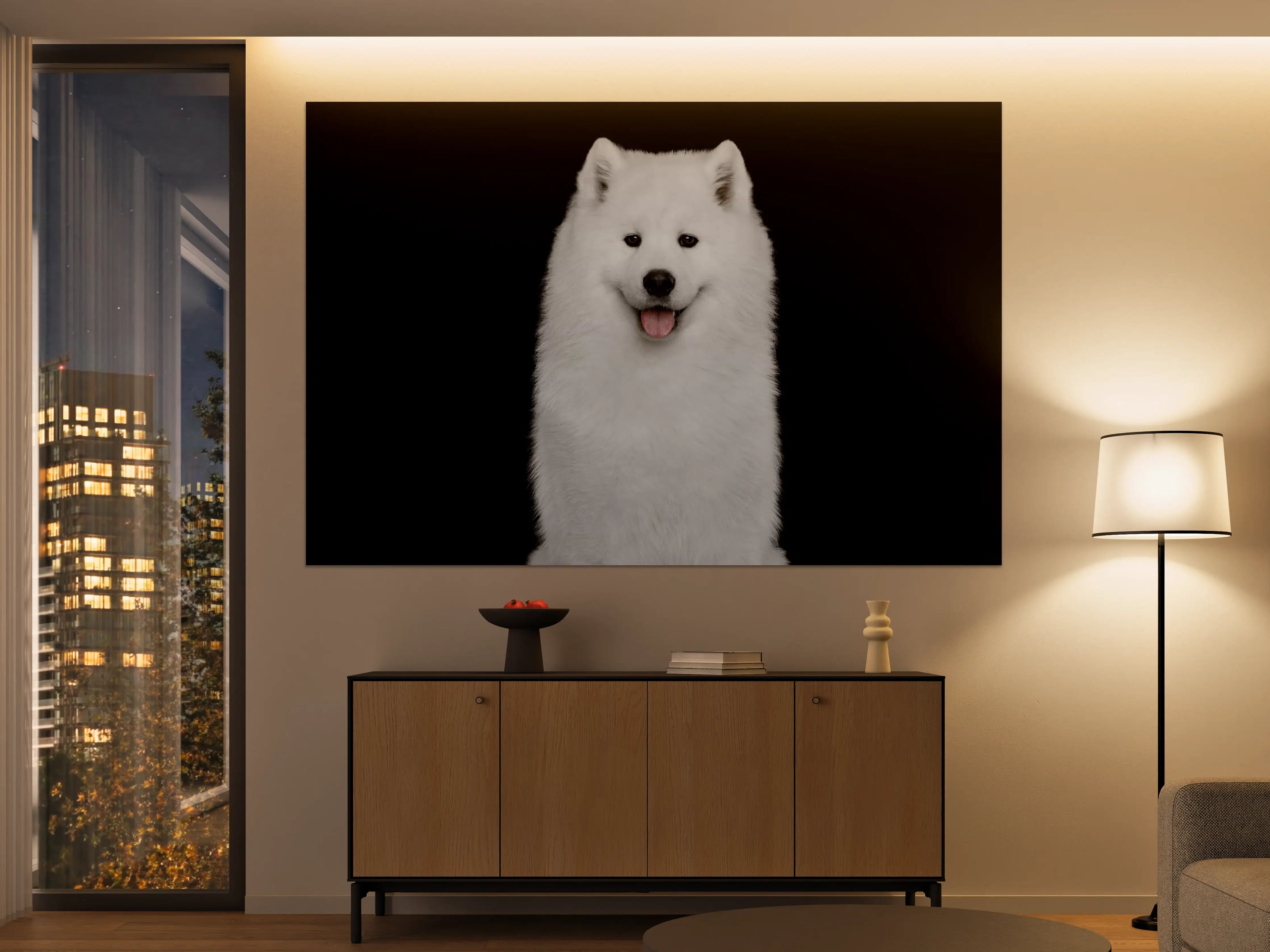 Große Wandbilder - Samojeden Hund