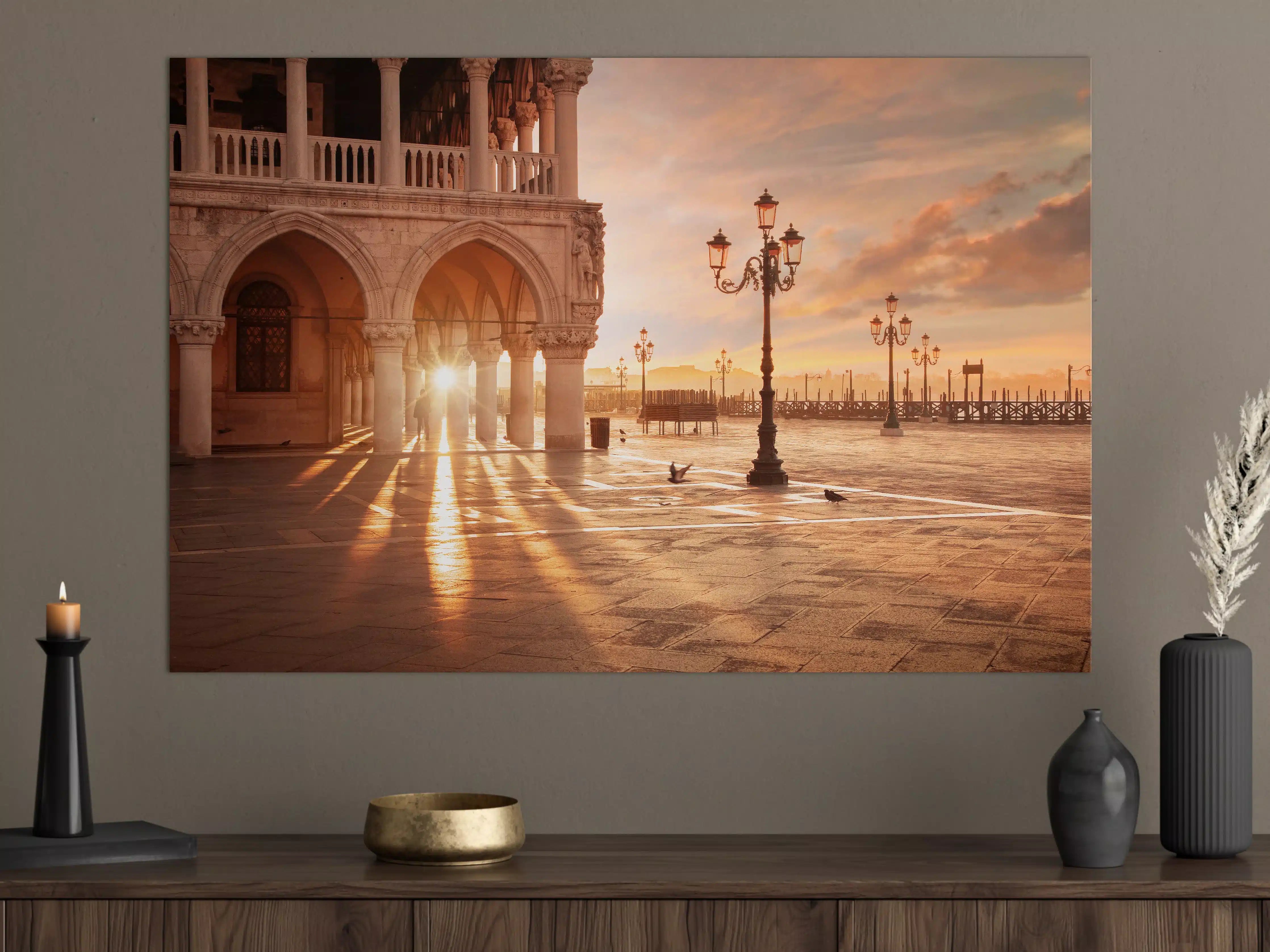 Große Wandbilder - San Marco bei Abendsonne in Venedig