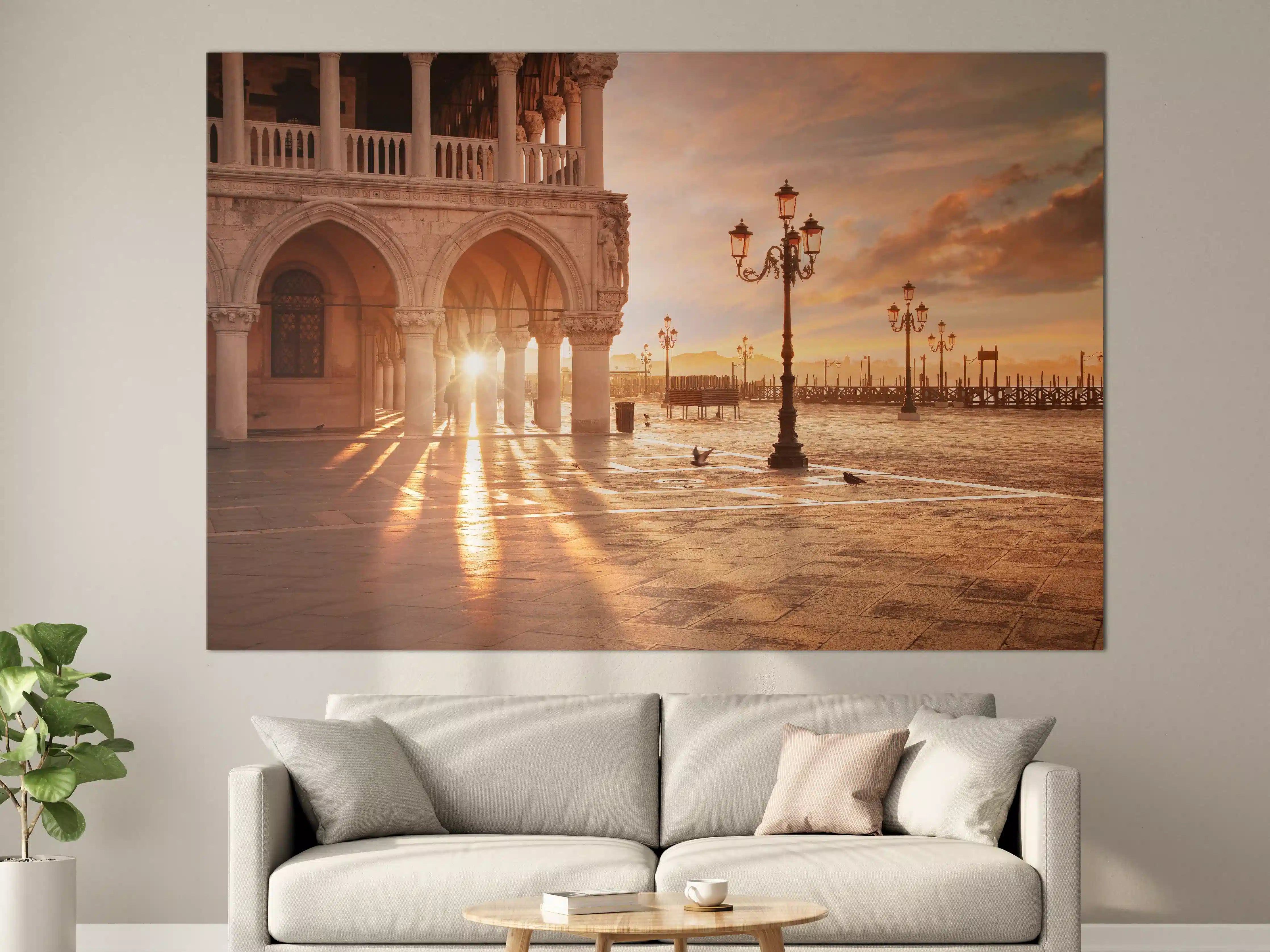 Große Wandbilder - San Marco bei Abendsonne in Venedig