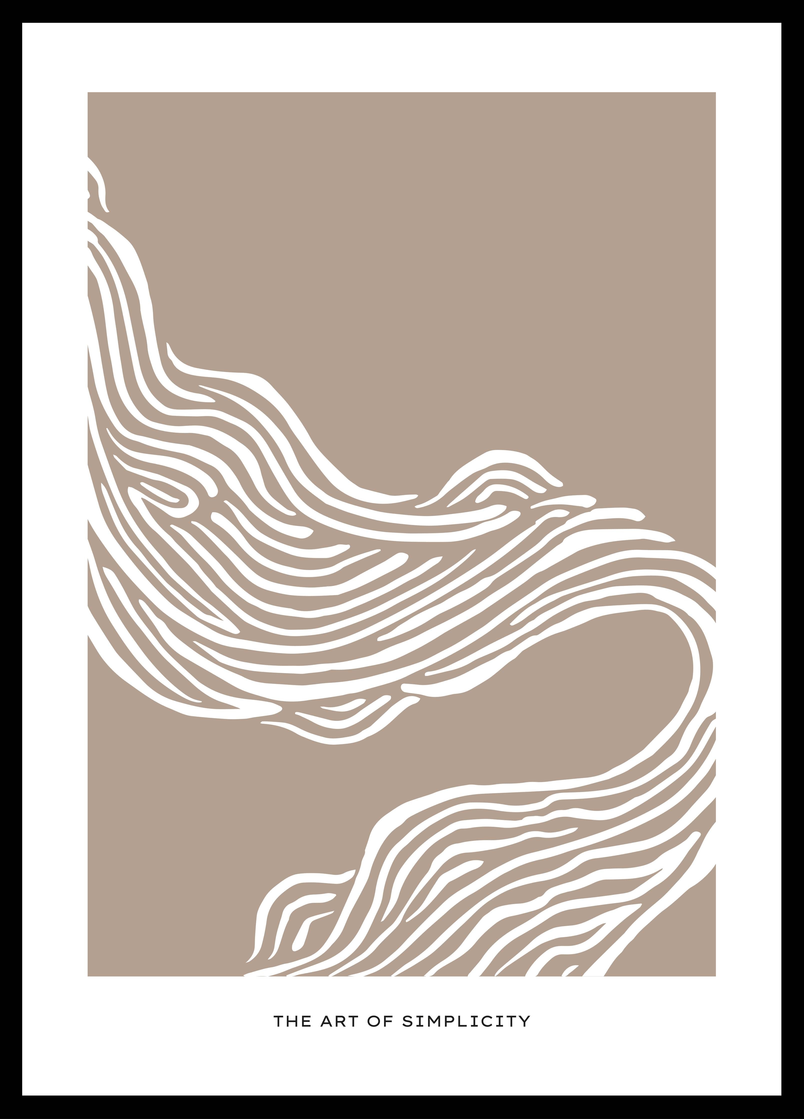 Große Wandbilder-Sanddünen im minimalistischen Design