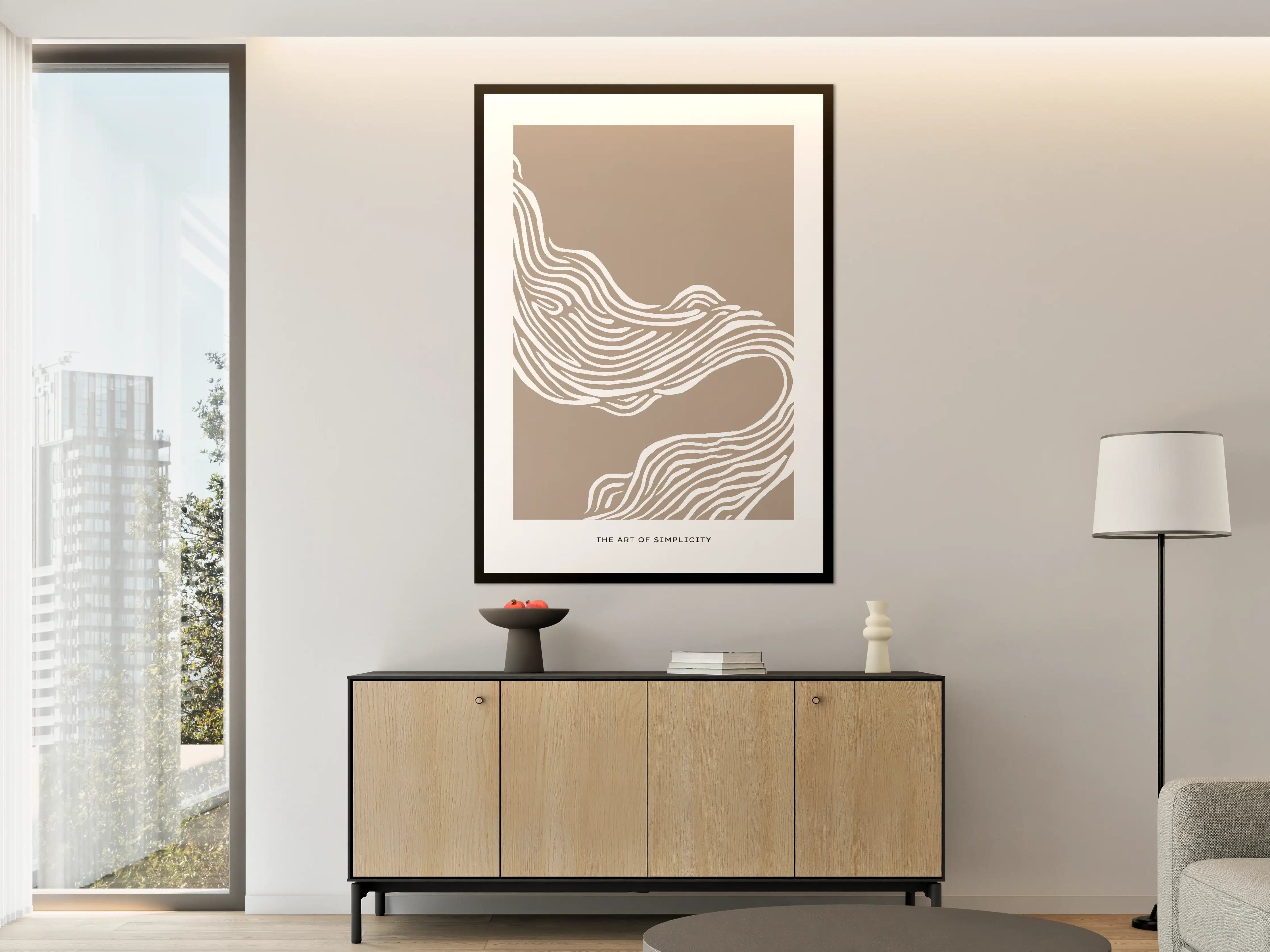 Große Wandbilder - Sanddünen im minimalistischen Design