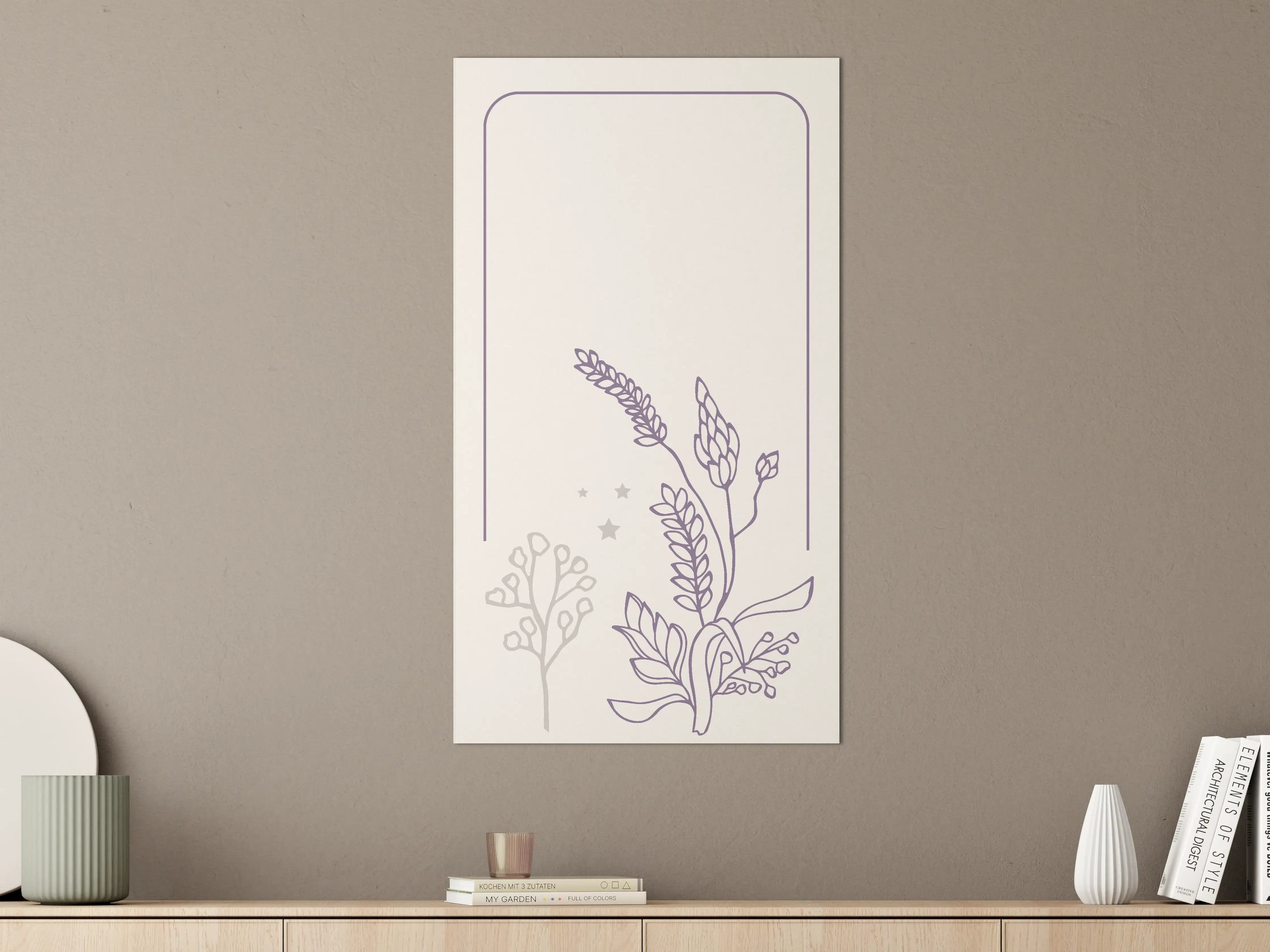Große Wandbilder - Sanfte Blumenmalerei in Pastellfarben