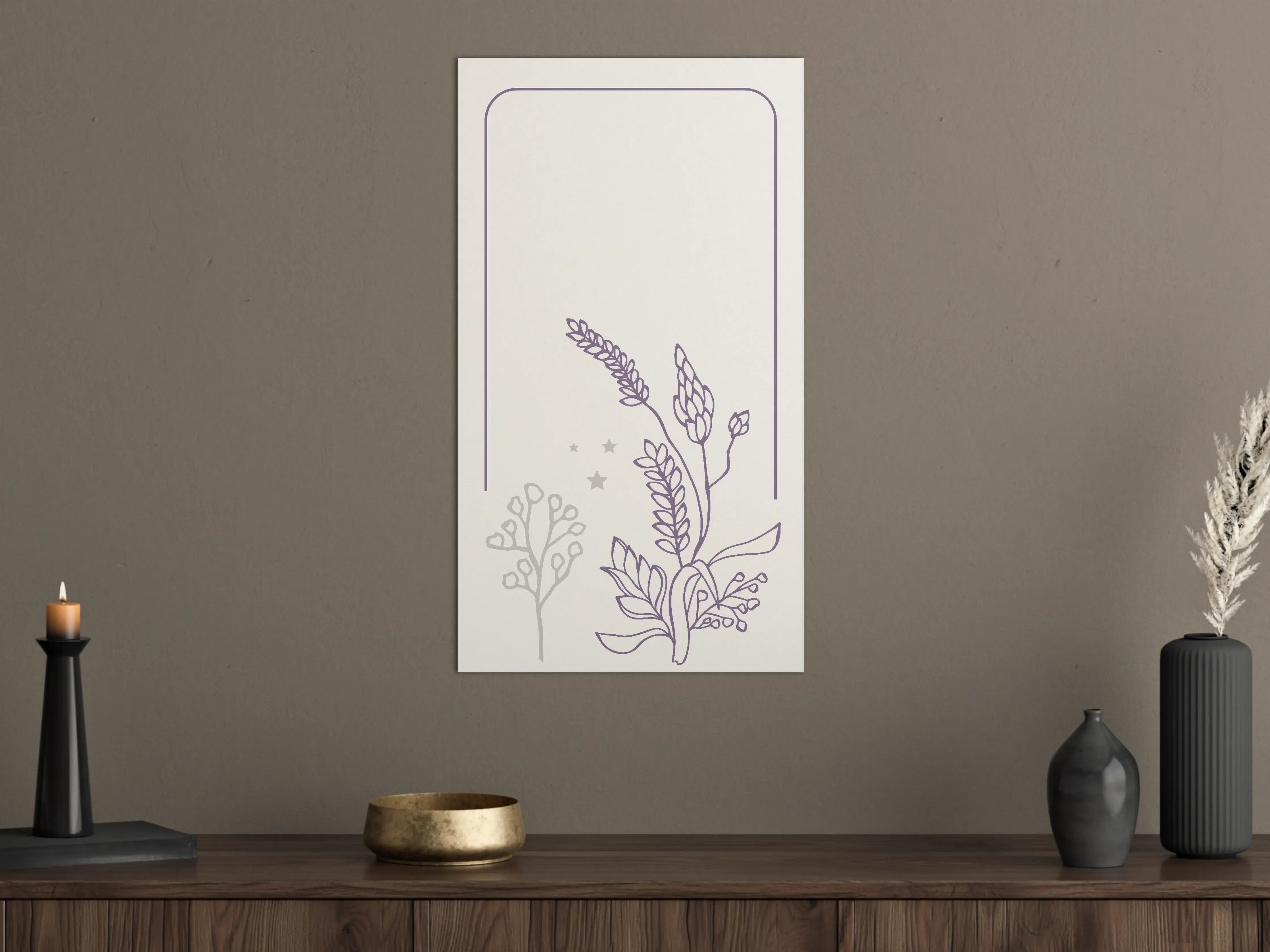 Große Wandbilder - Sanfte Blumenmalerei in Pastellfarben
